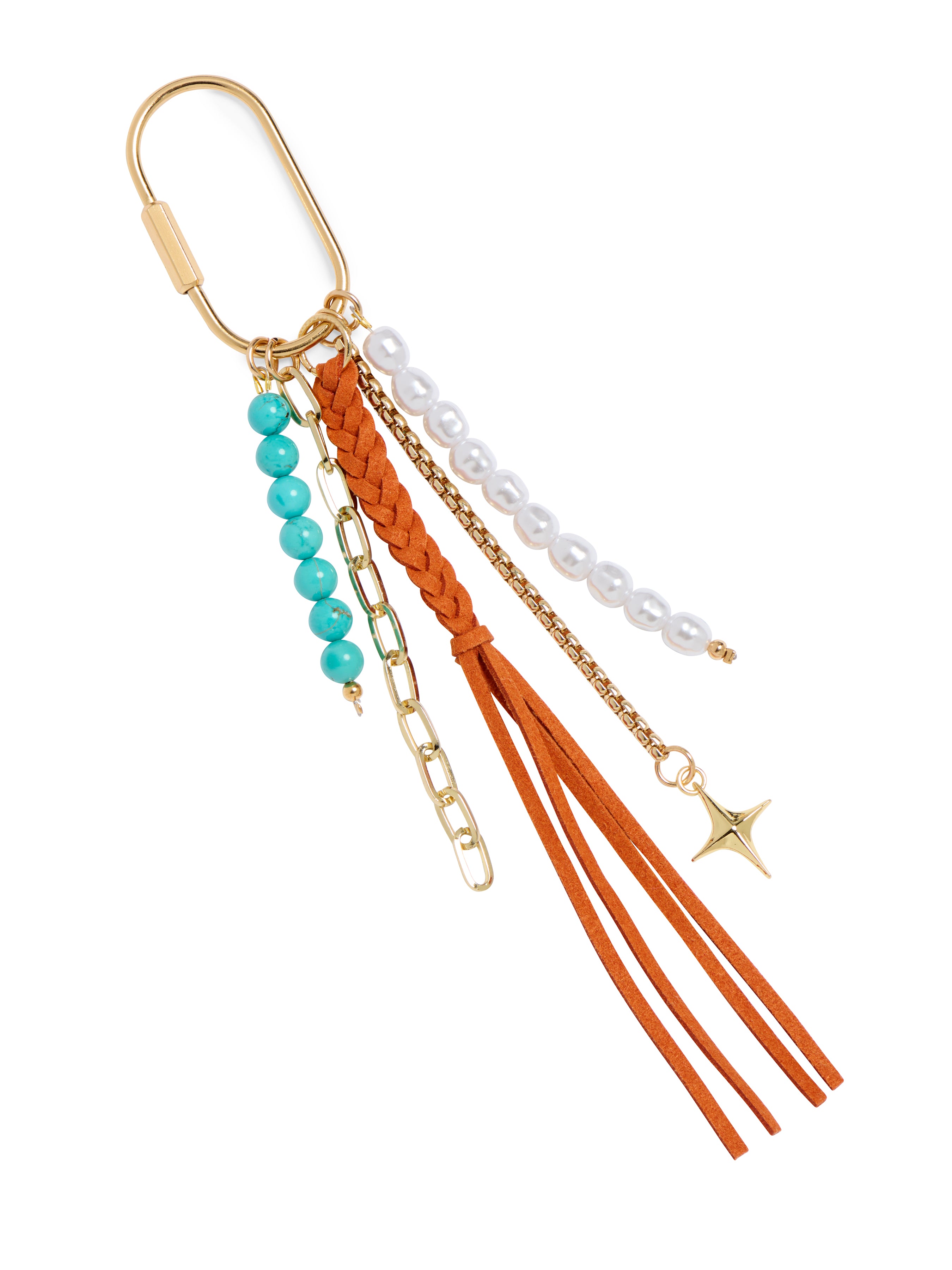 Shiraleah Tassel Bag Charm/Key Ring RUST