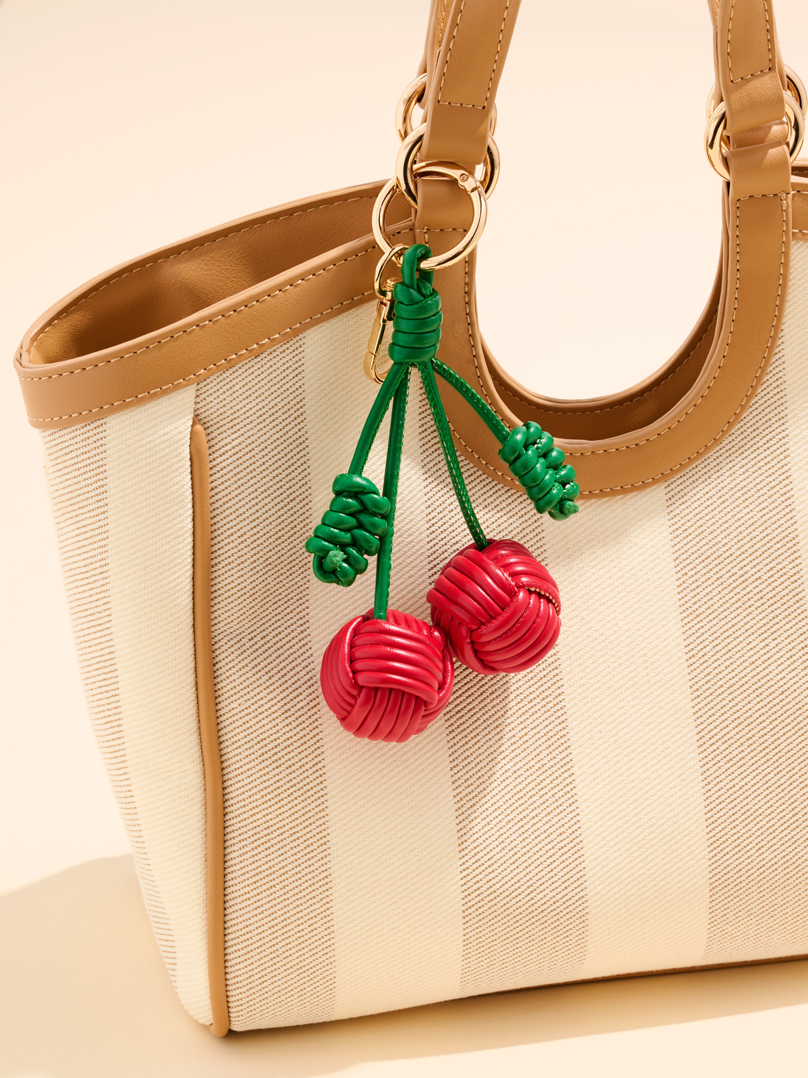 Shiraleah Cherry Bag Charm/Key Ring, Red