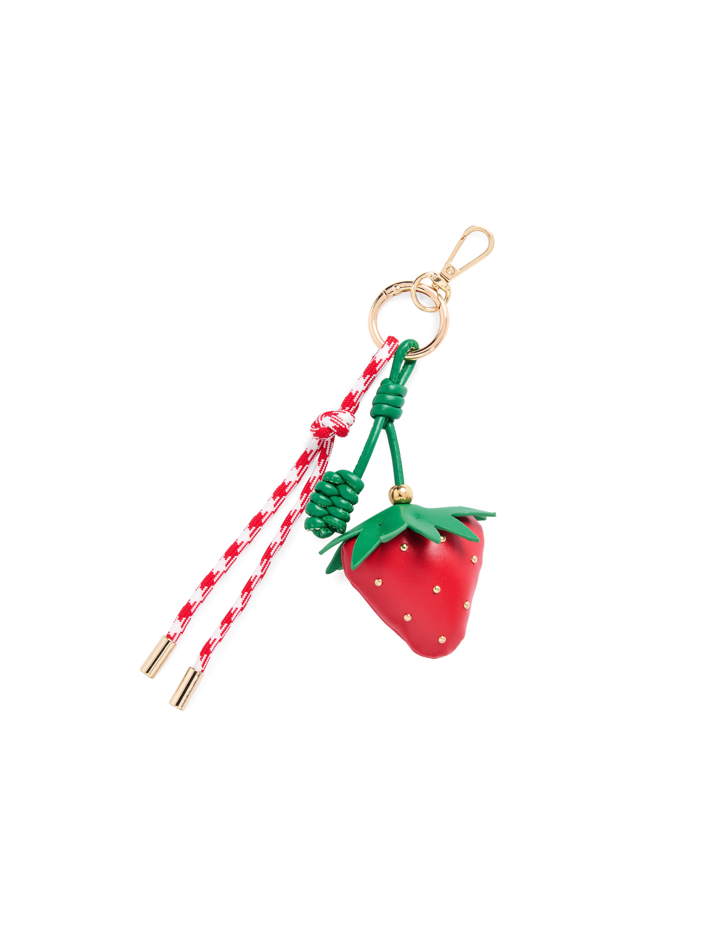 Shiraleah Strawberry Bag Charm/Key Ring, Red