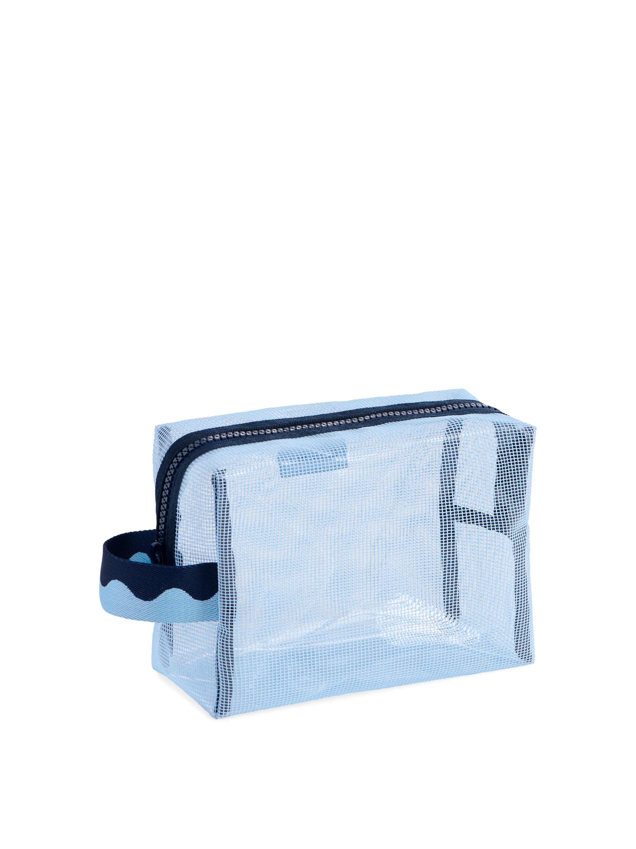 Shiraleah Camden Mesh Zip Pouch BLUE