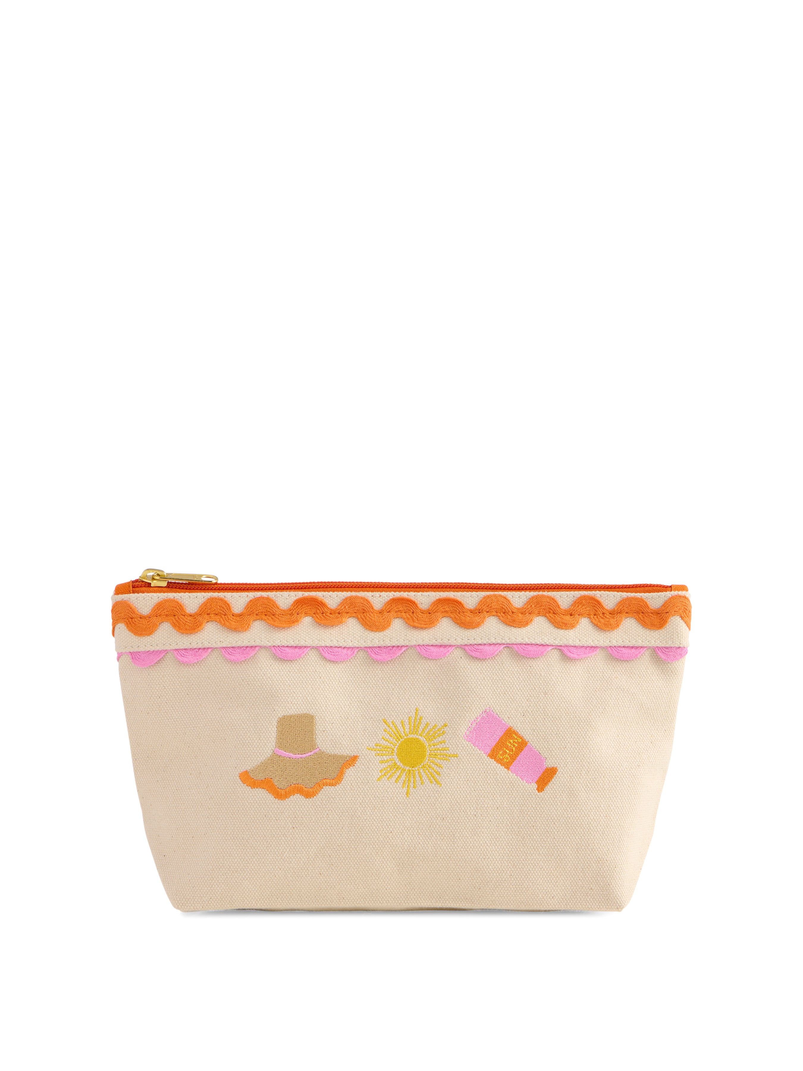 Shiraleah Poppy Zip Pouch ORANGE