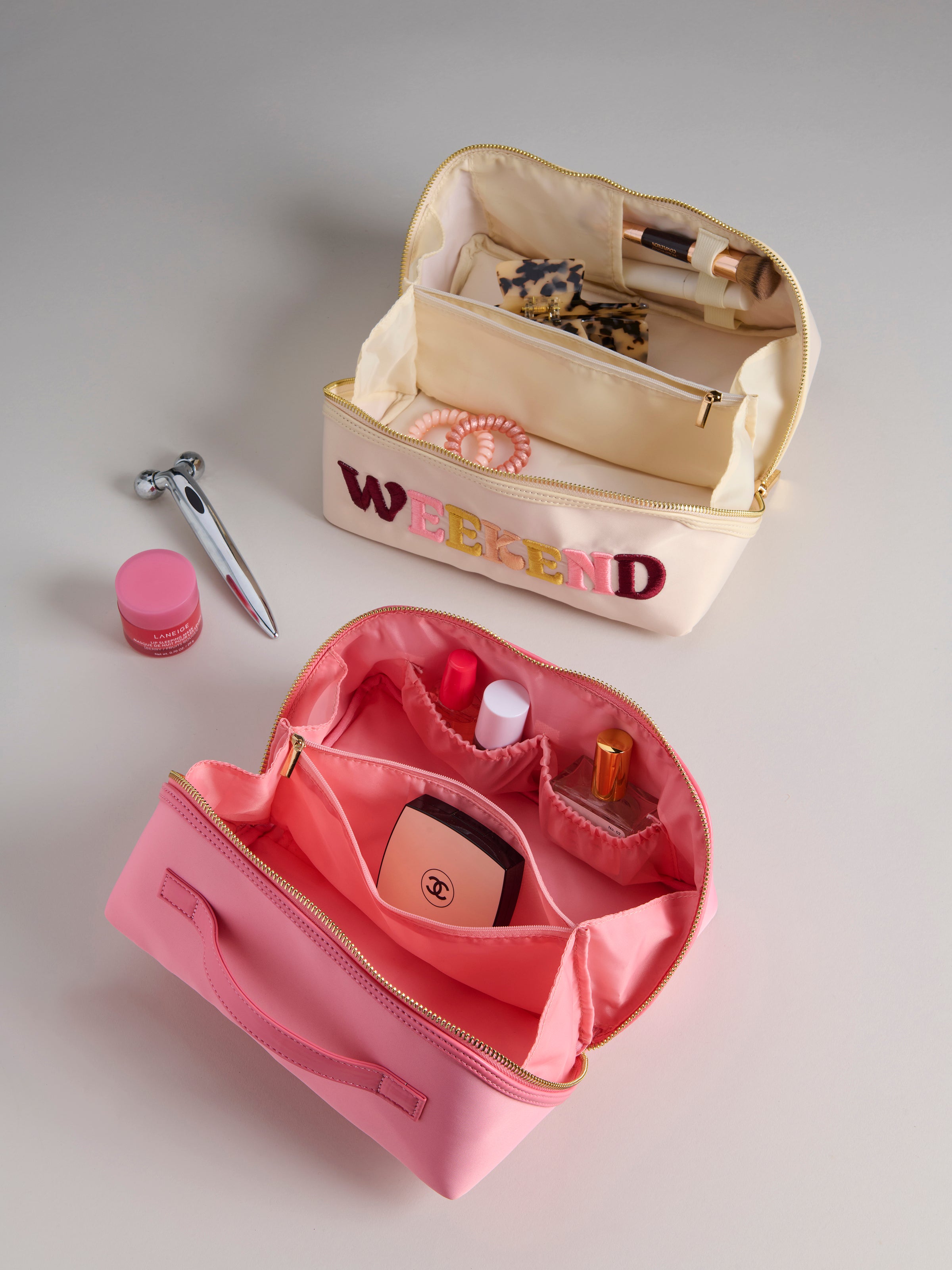 Shiraleah "Hello Gorgeous" Cosmetic Zip Pouch, Blush