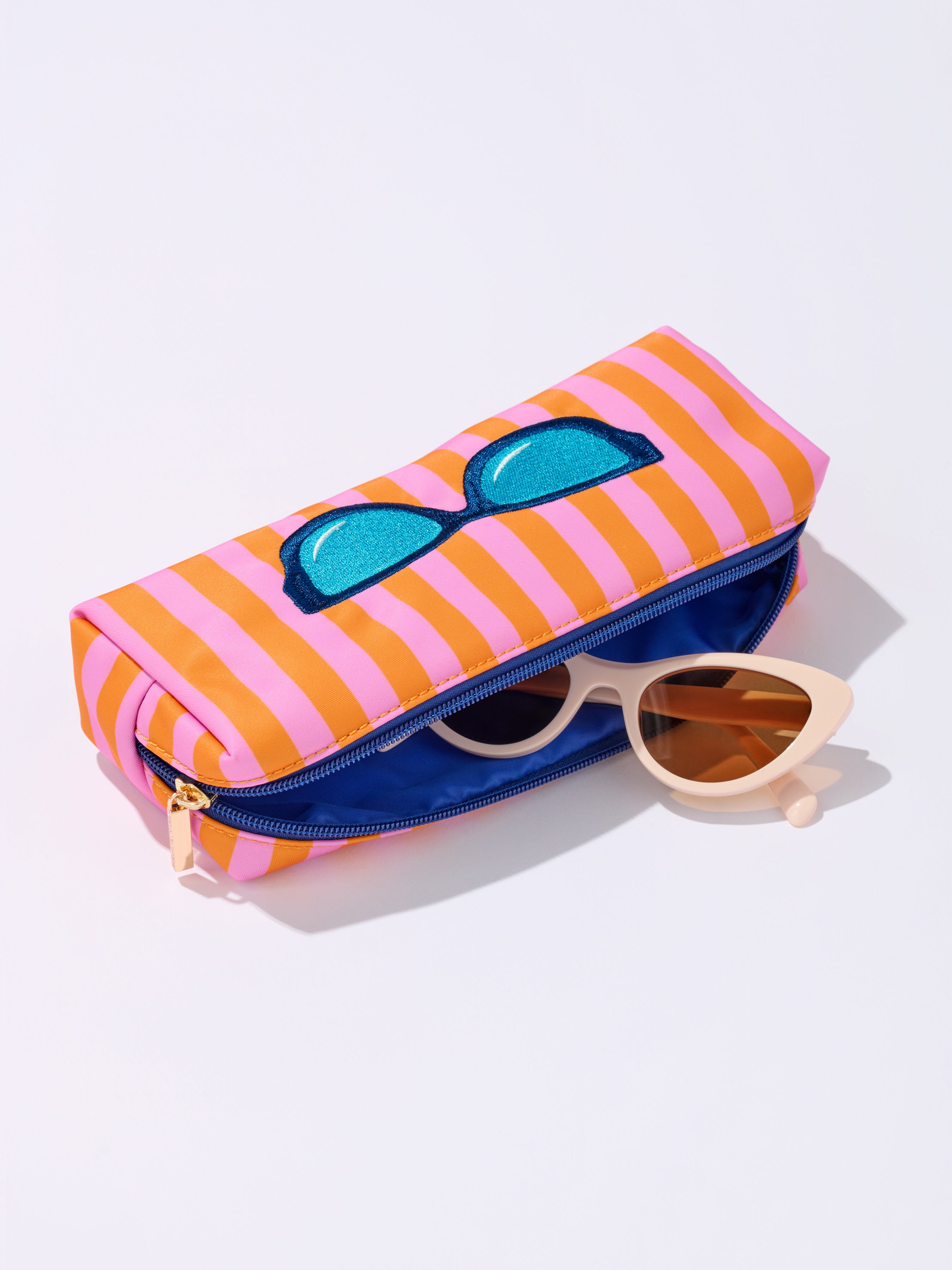 Shiraleah Glasses Zip Pouch, Pink