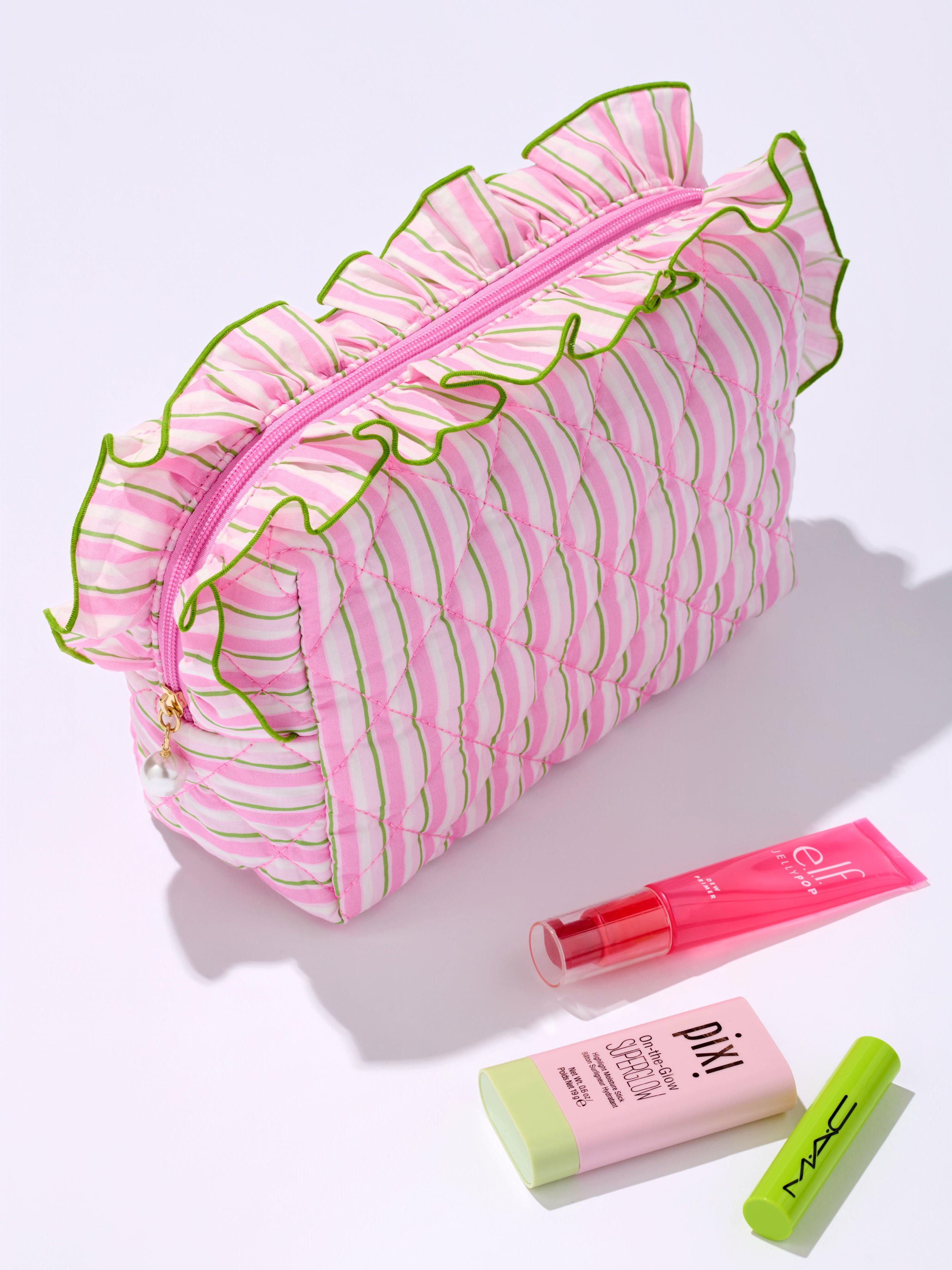 Shiraleah Fancy Large Zip Pouch PINK