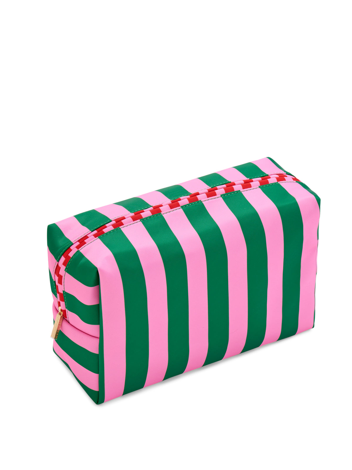 Shiraleah Stripe Large Boxy Zip Pouch, Green