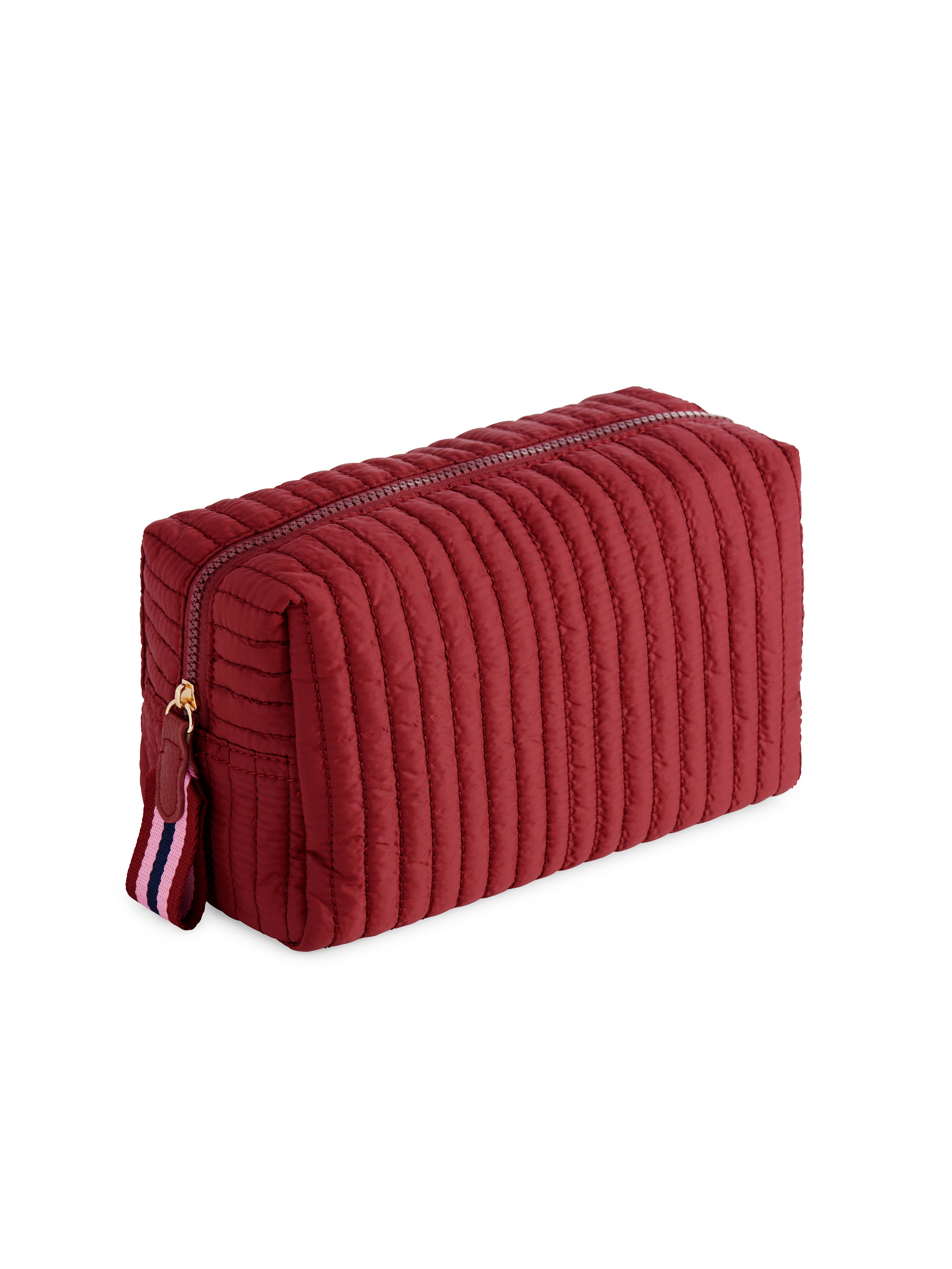 Shiraleah Ezra Large Boxy Cosmetic Pouch WINE