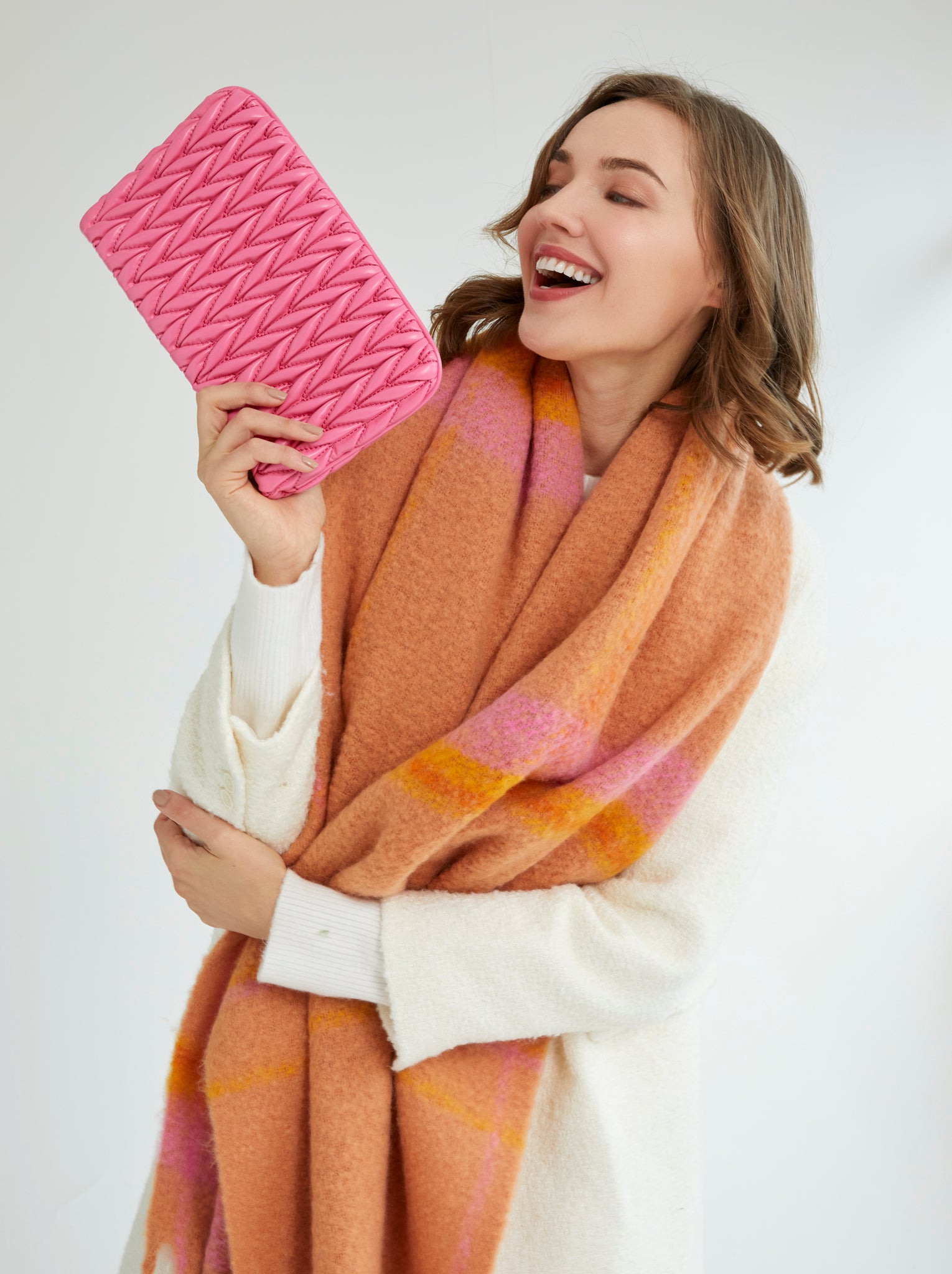 Shiraleah Jody Zip Pouch, Pink - FINAL SALE ONLY