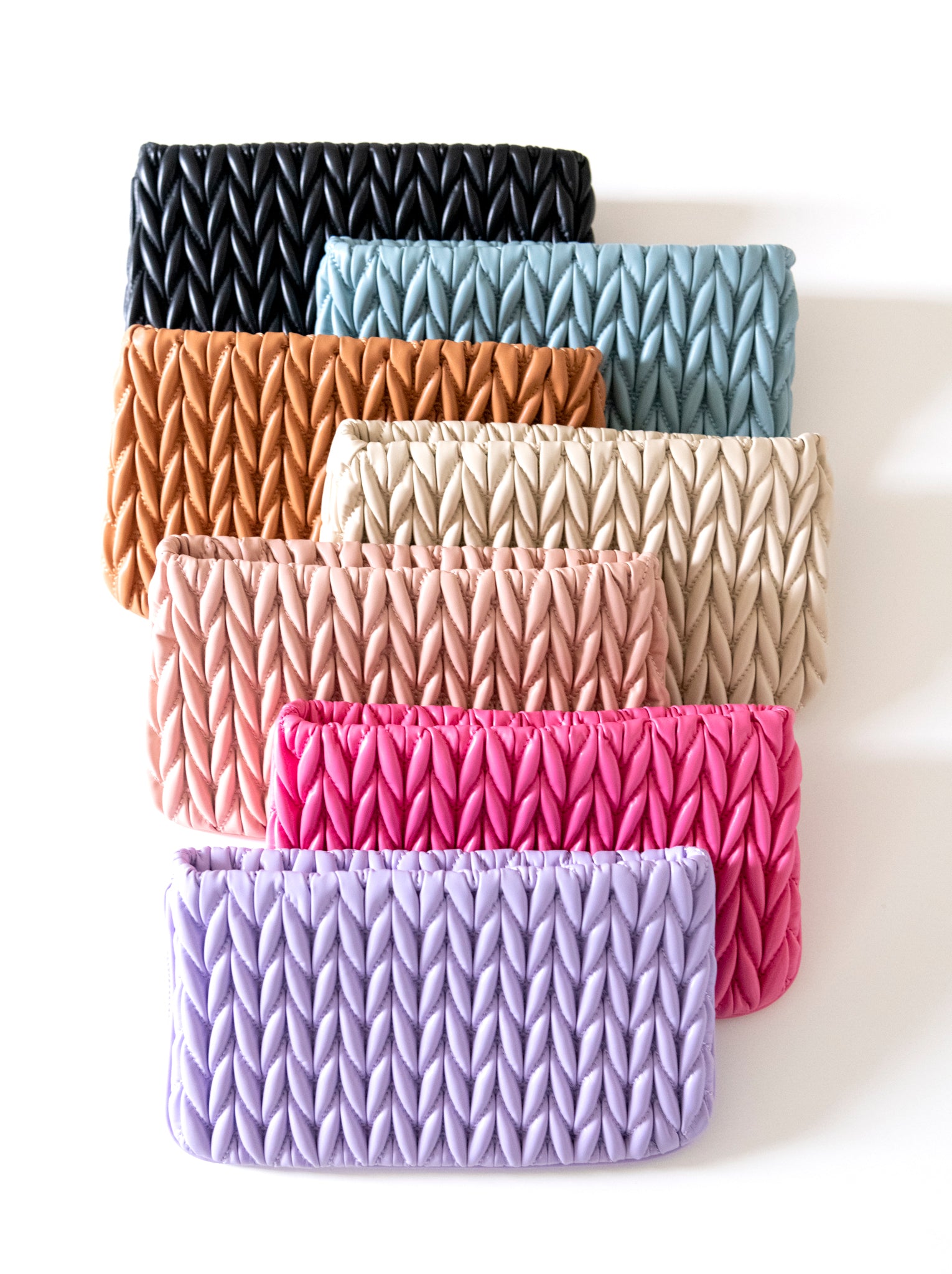 Shiraleah Jody Zip Pouch, Ivory - FINAL SALE ONLY