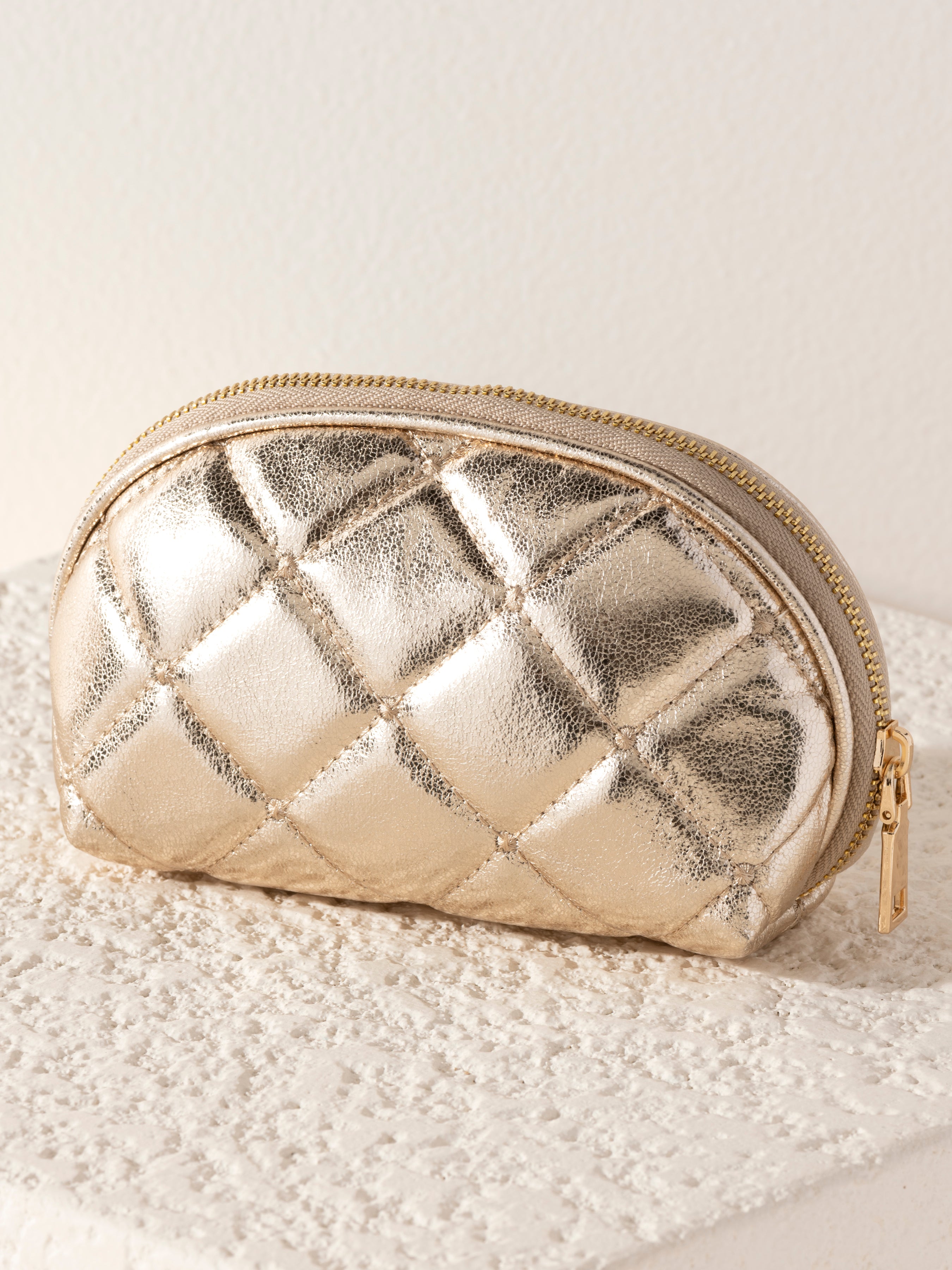 Shiraleah Mademoiselle Zip Pouch GOLD