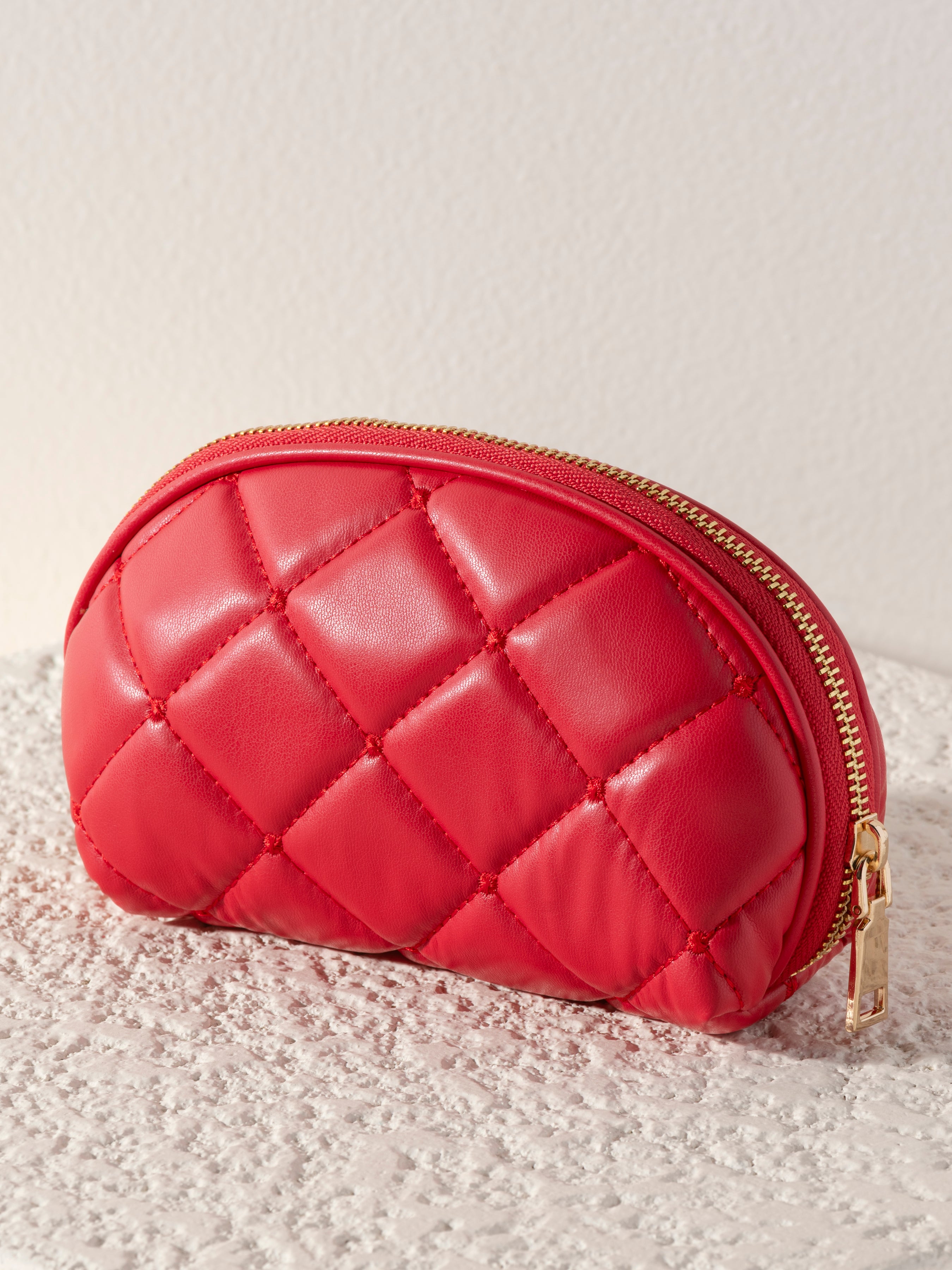 Shiraleah Mademoiselle Zip Pouch RED