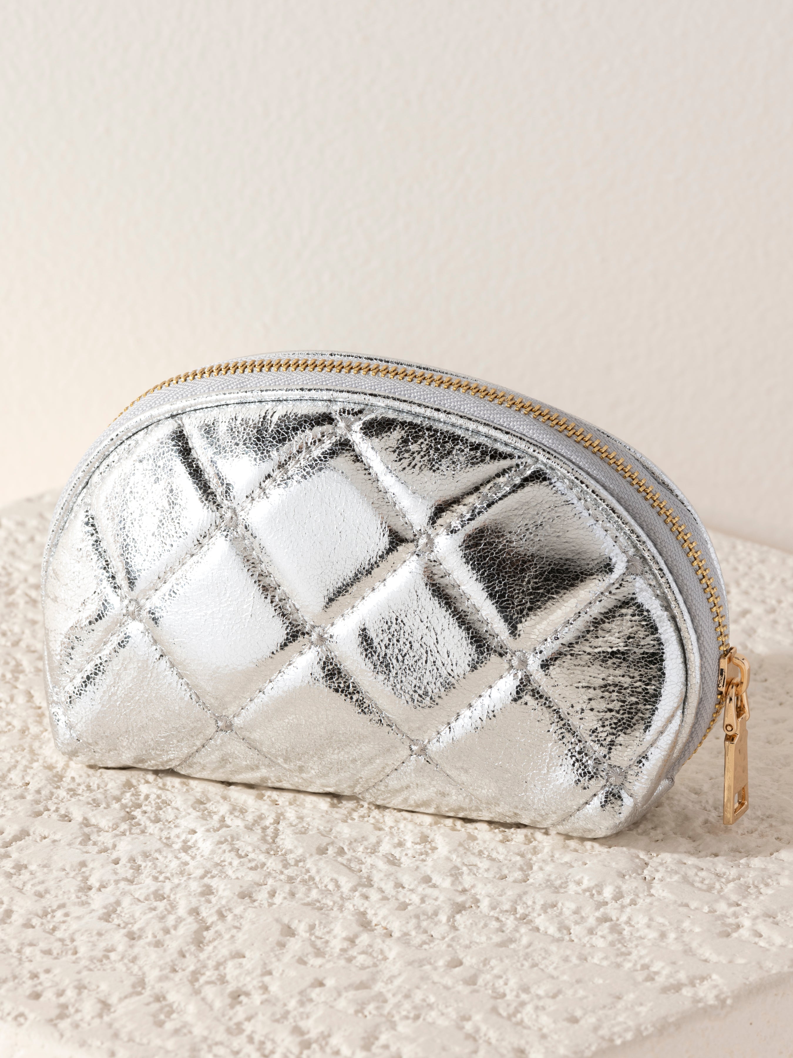 Shiraleah Mademoiselle Zip Pouch SILVER
