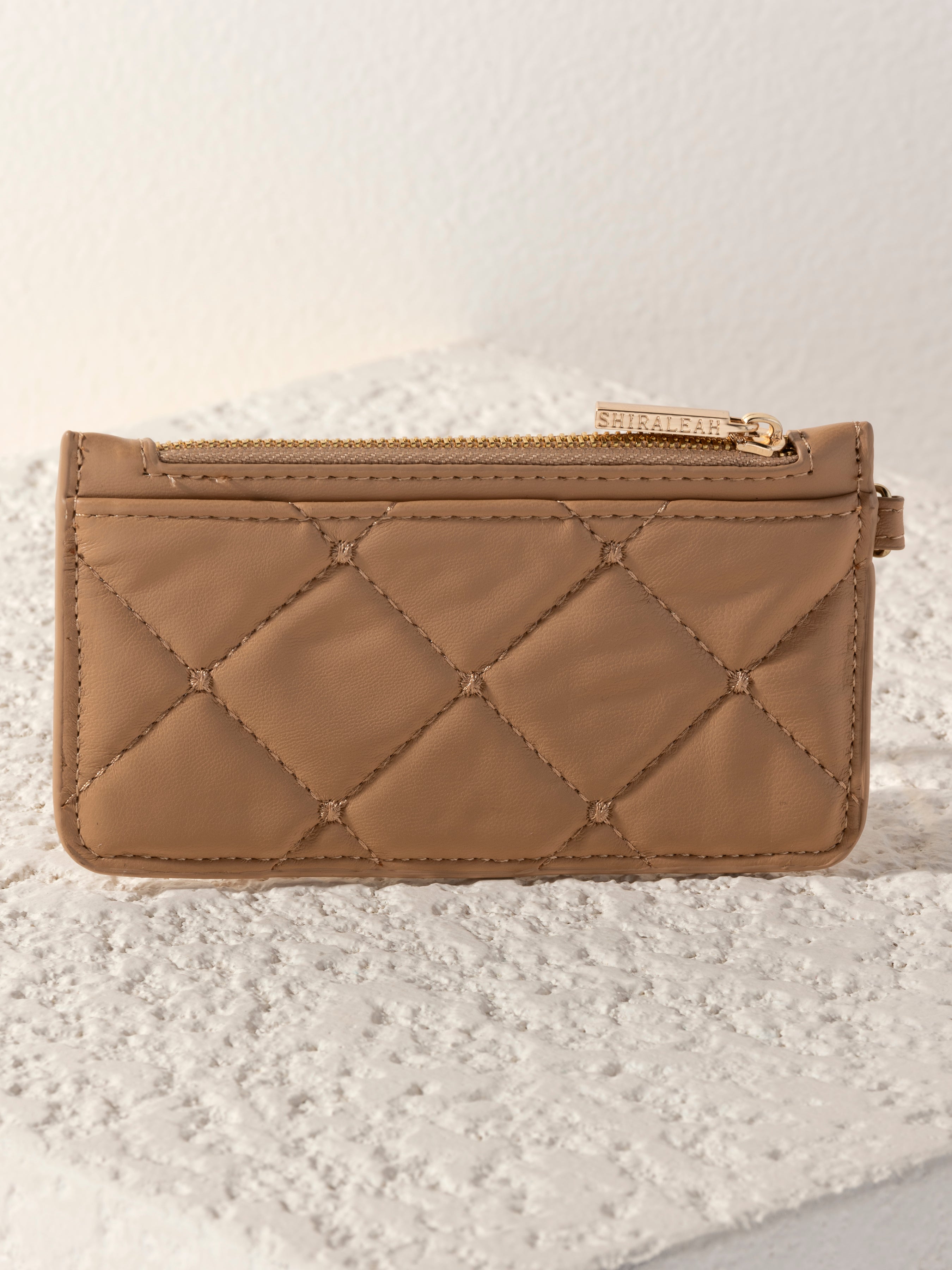 Shiraleah Mademoiselle Card Case TAN