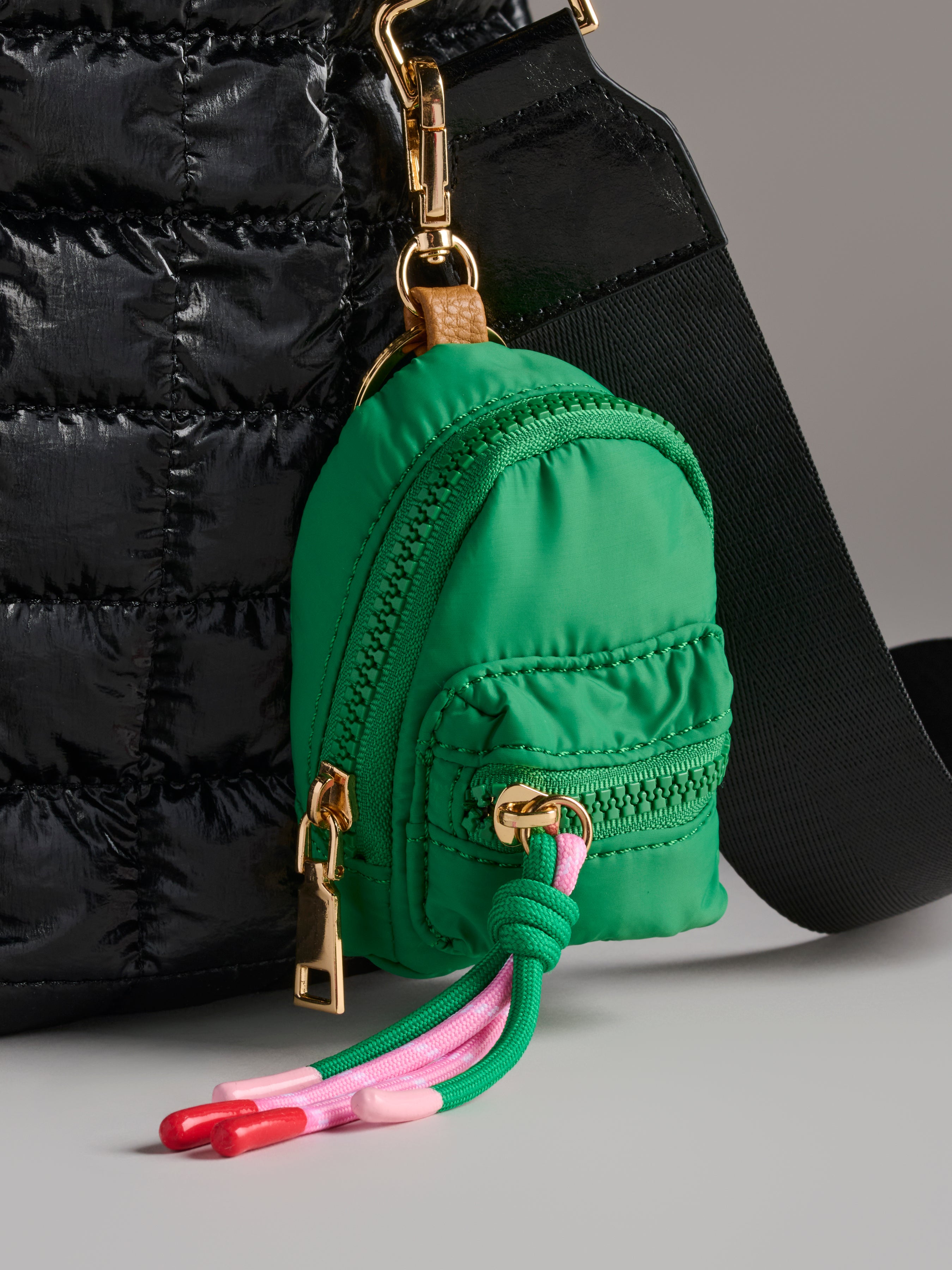 Shiraleah Ezra Mini Backpack Bag Charm GREEN