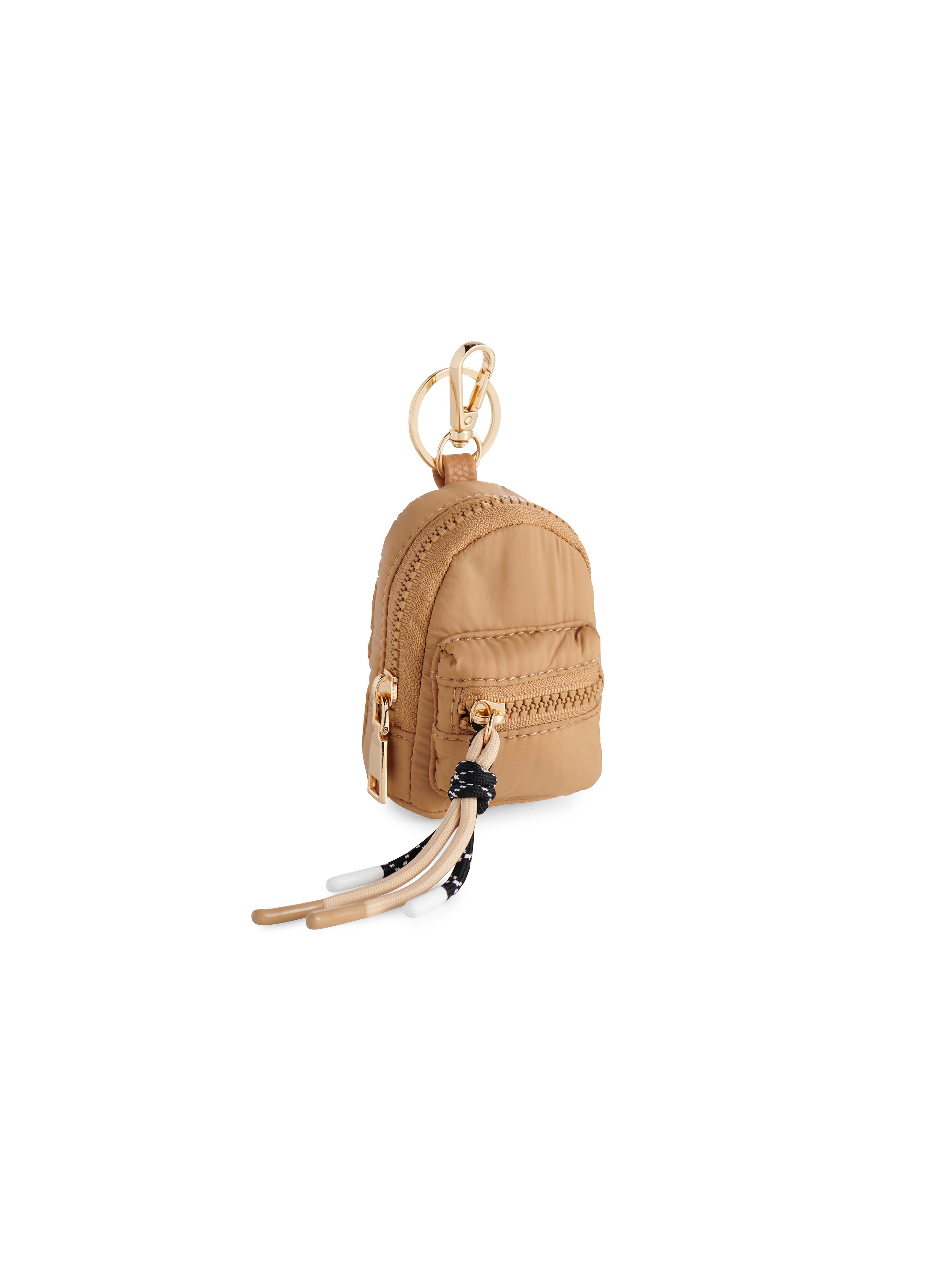 Shiraleah Ezra Mini Backpack Bag Charm TAN