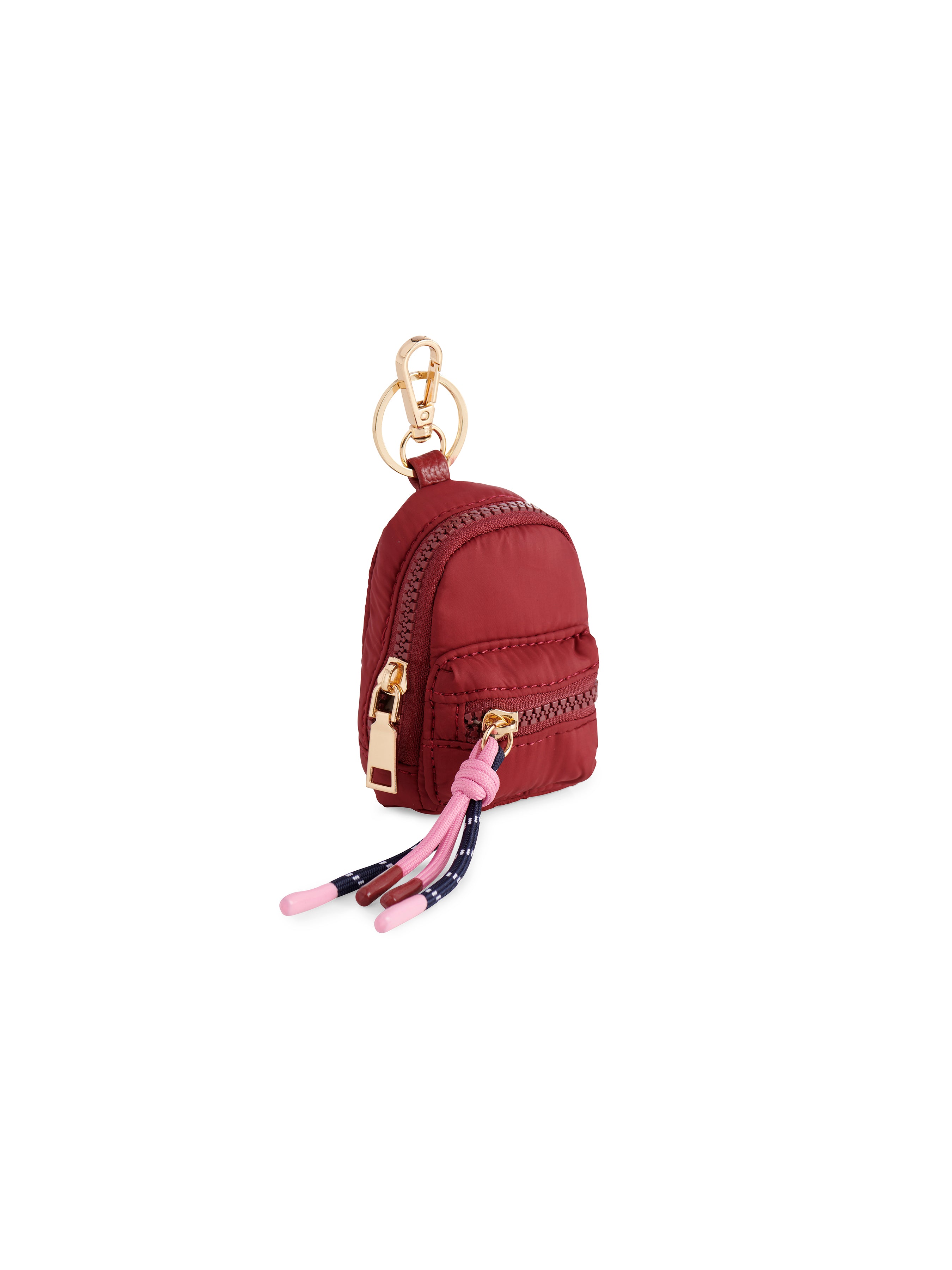 Shiraleah Ezra Mini Backpack Bag Charm WINE