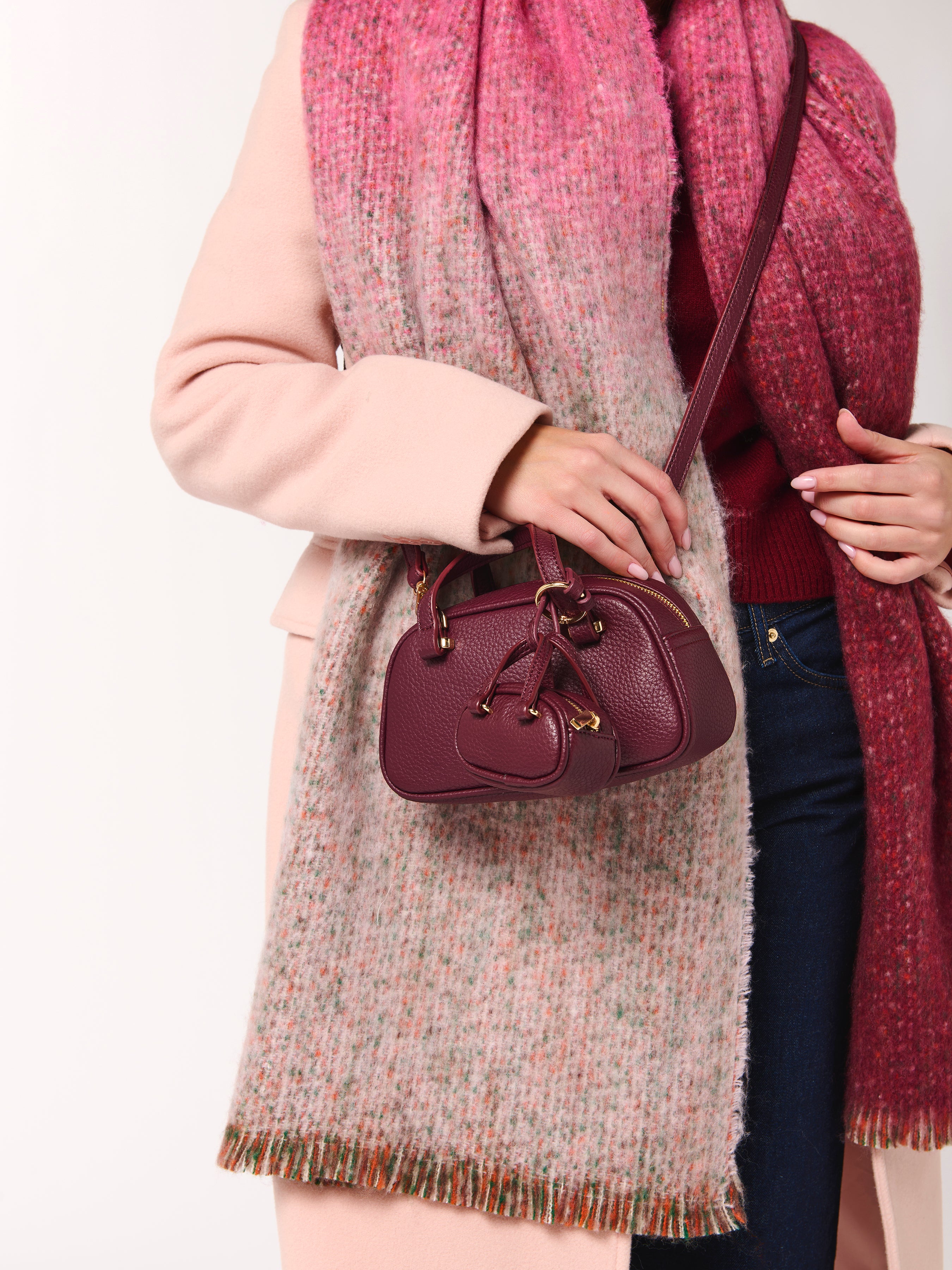 Shiraleah Vallerie Bag Charm/Key Ring WINE