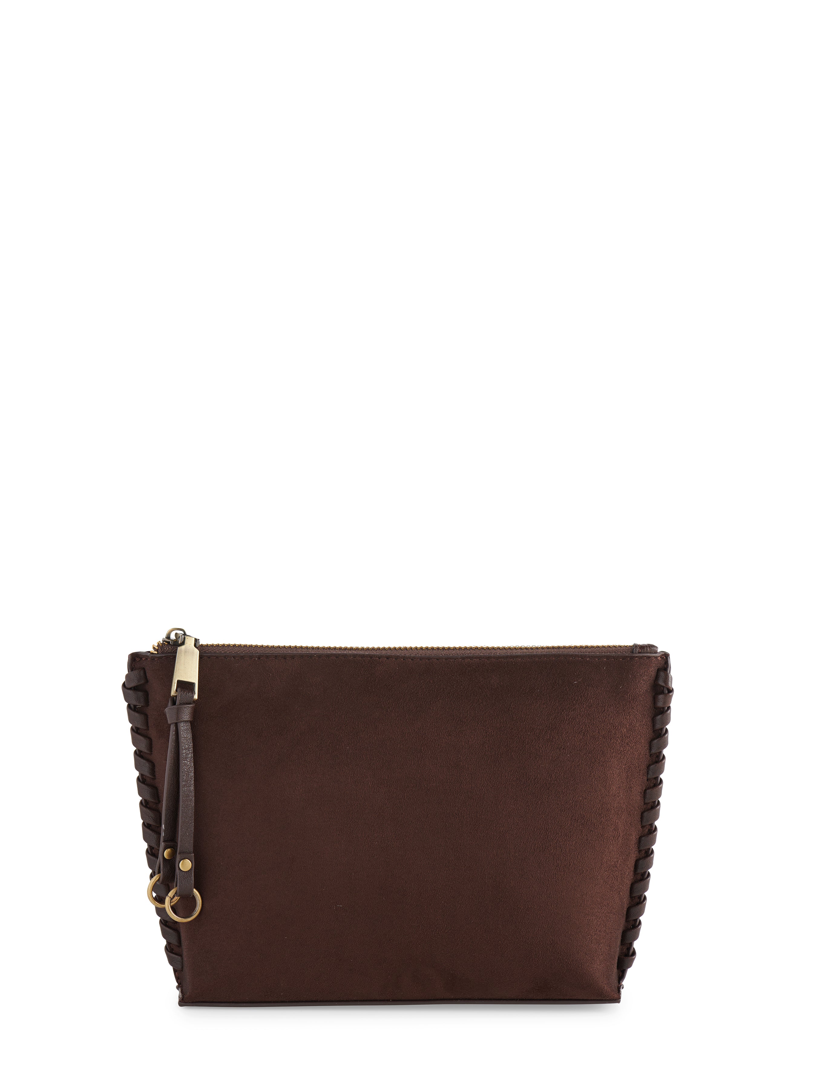 Shiraleah Piper Zip Pouch CHOCOLATE