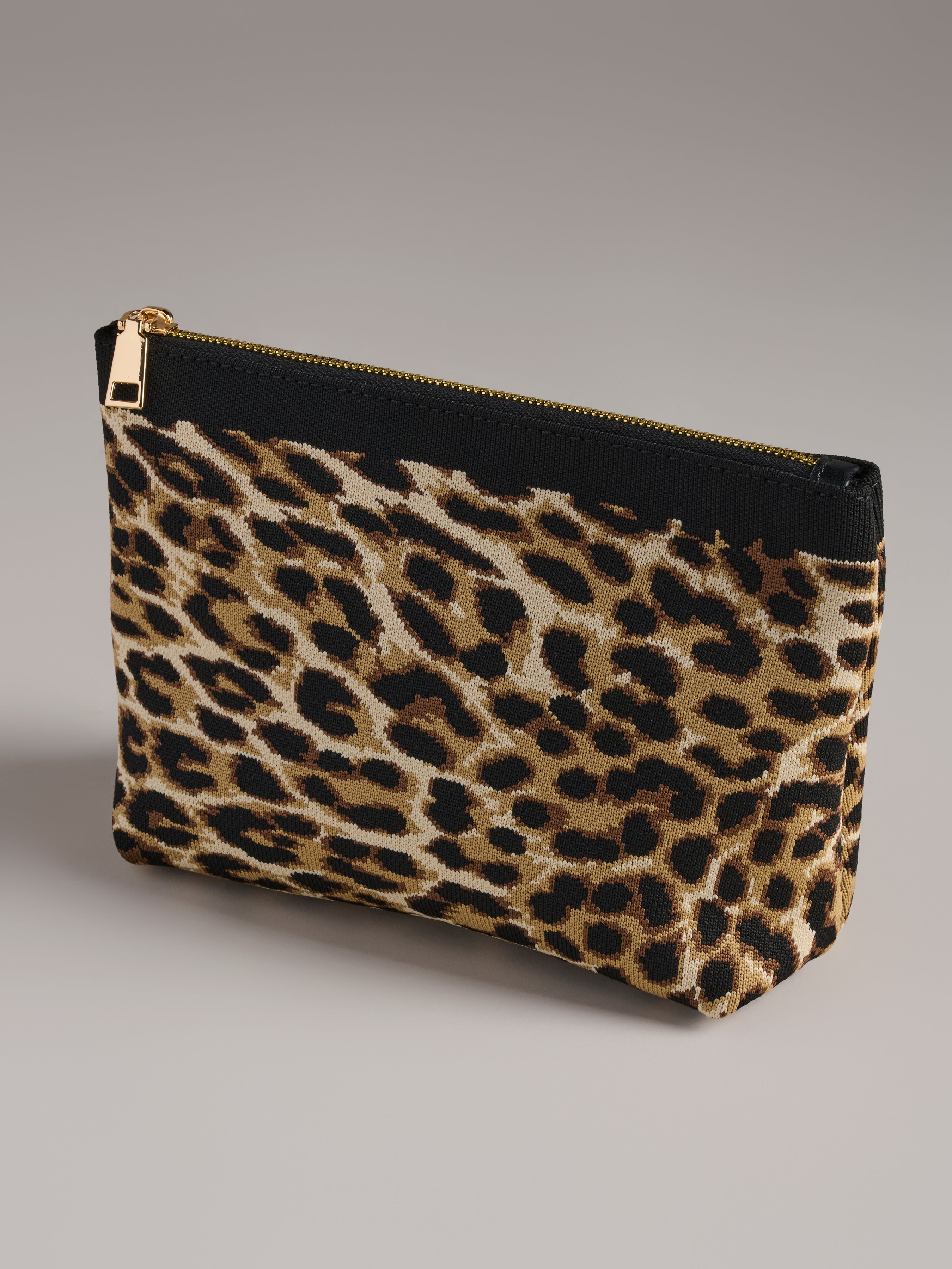 Shiraleah Robbie Zip Pouch LEOPARD