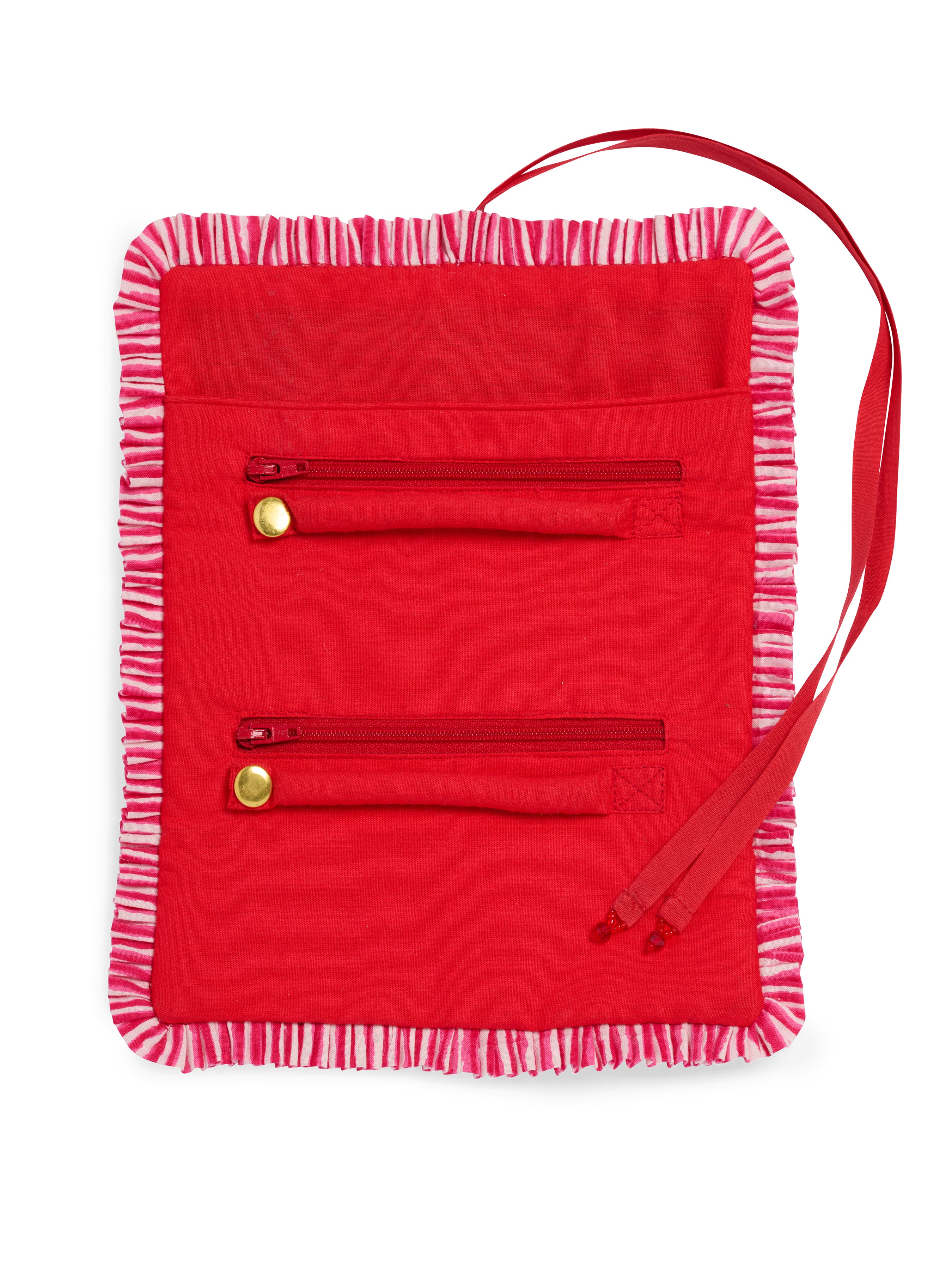 Shiraleah Elle Jewelry Roll RED