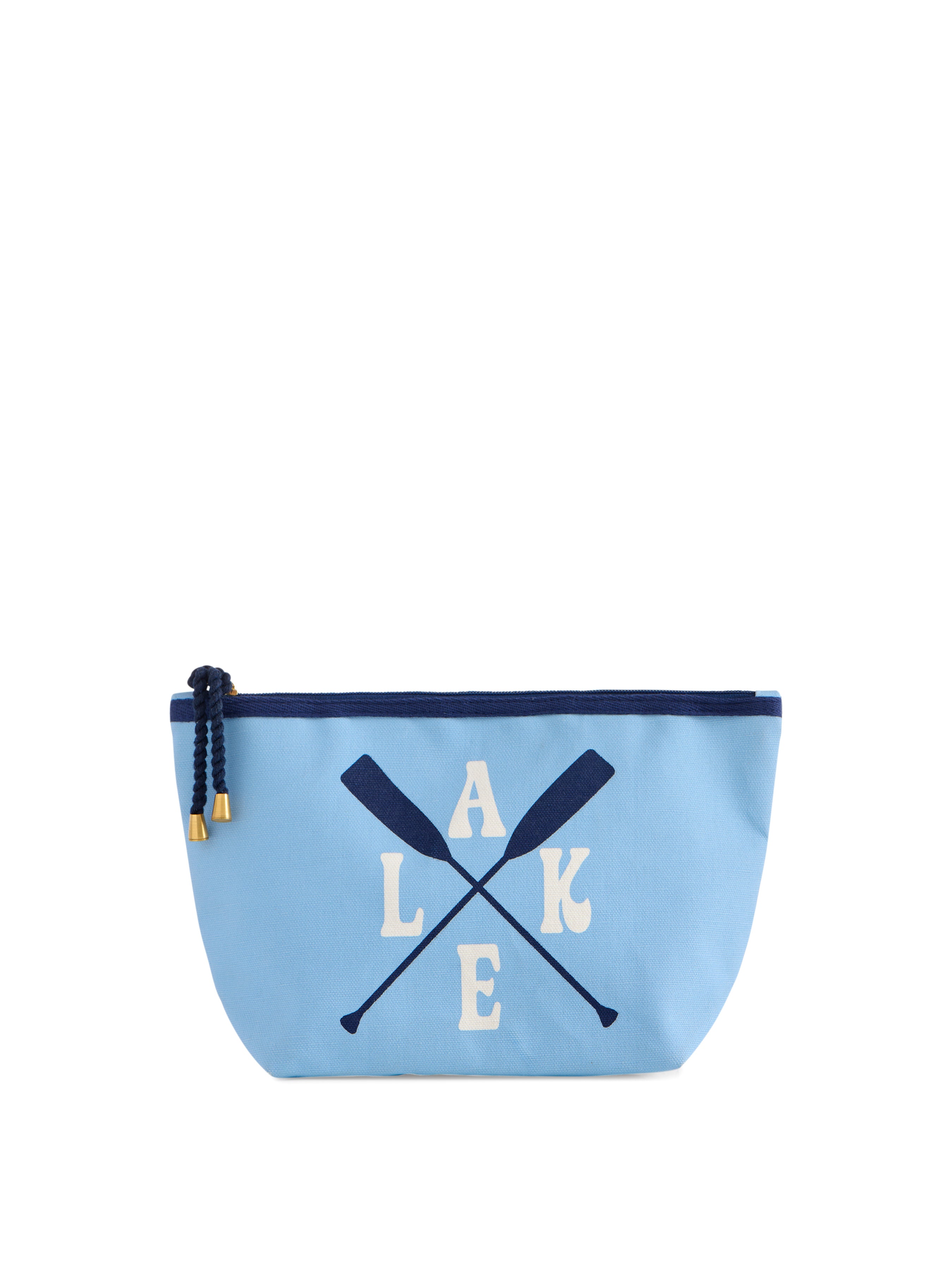 Shiraleah "Lake" Oars Zip Pouch, Blue