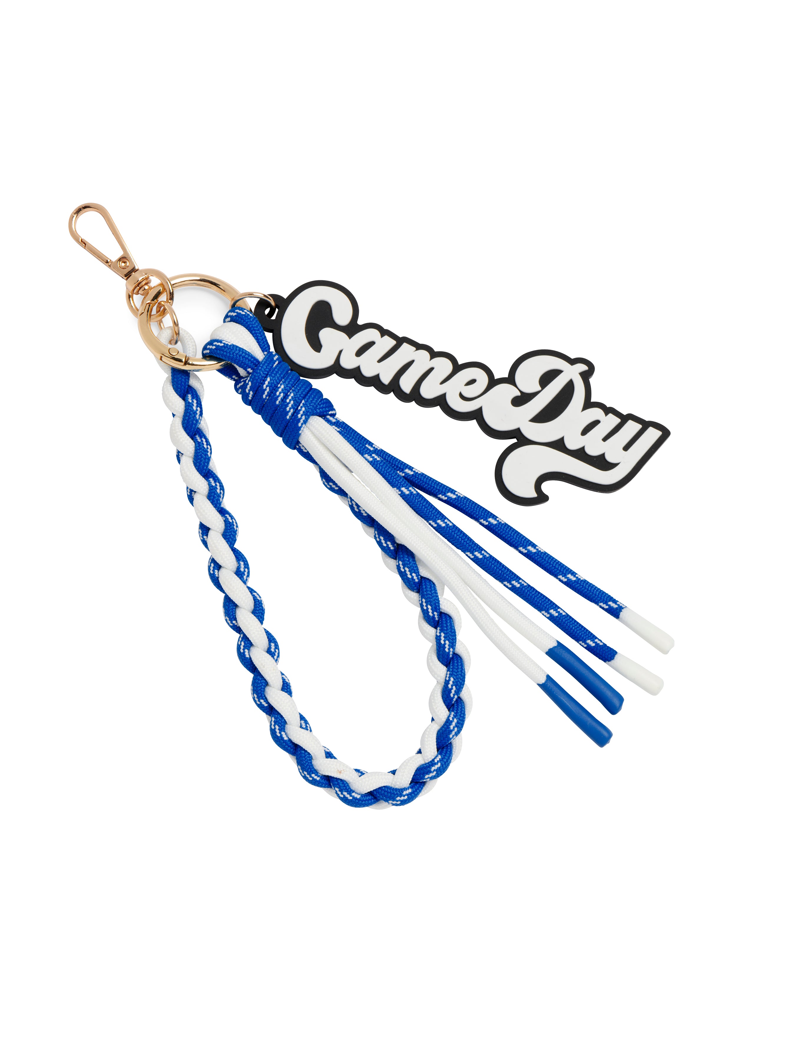 Shiraleah Game Day Bag Charm/Key Ring Blue