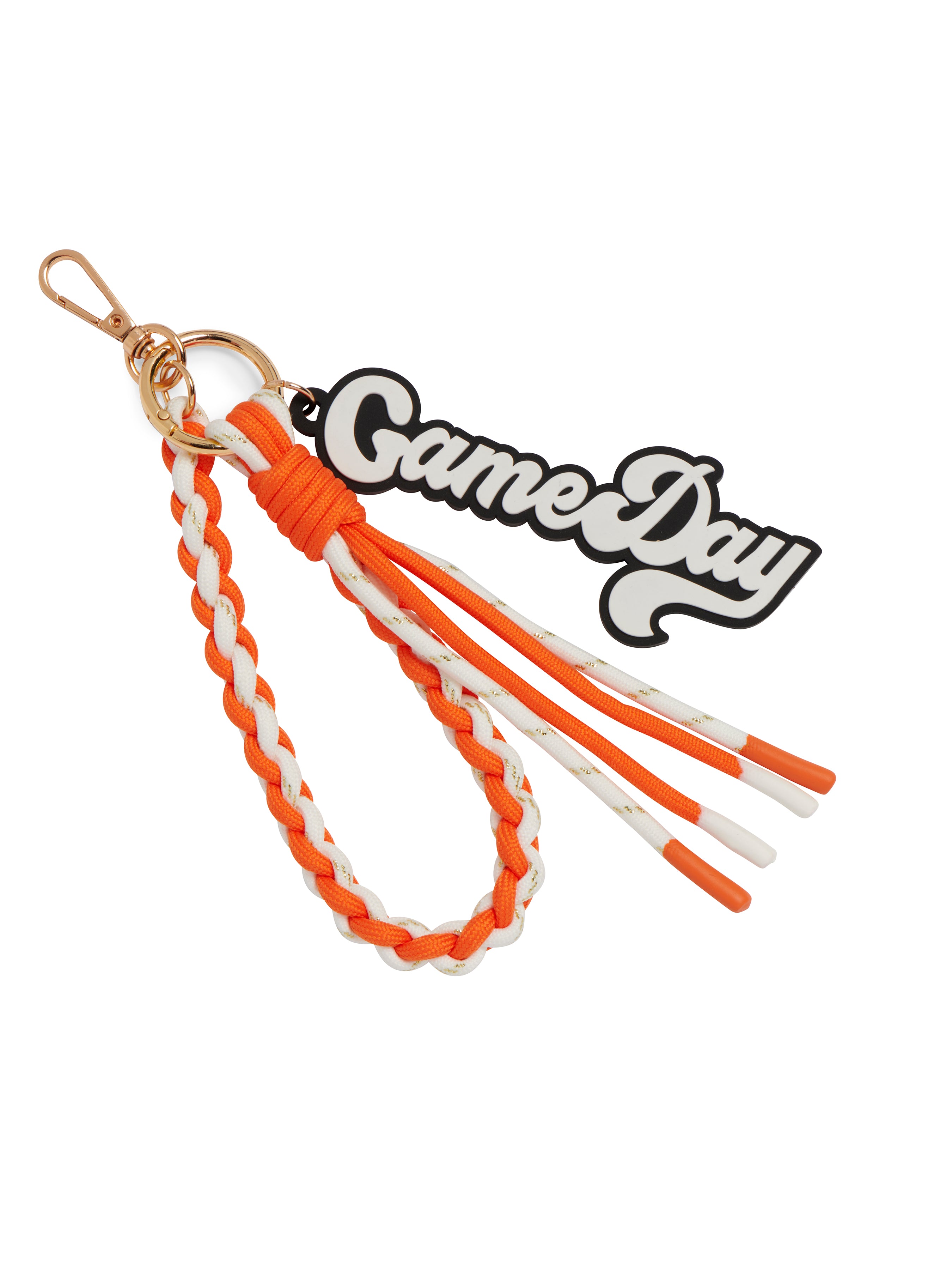 Shiraleah Game Day Bag Charm/Key Ring Orange