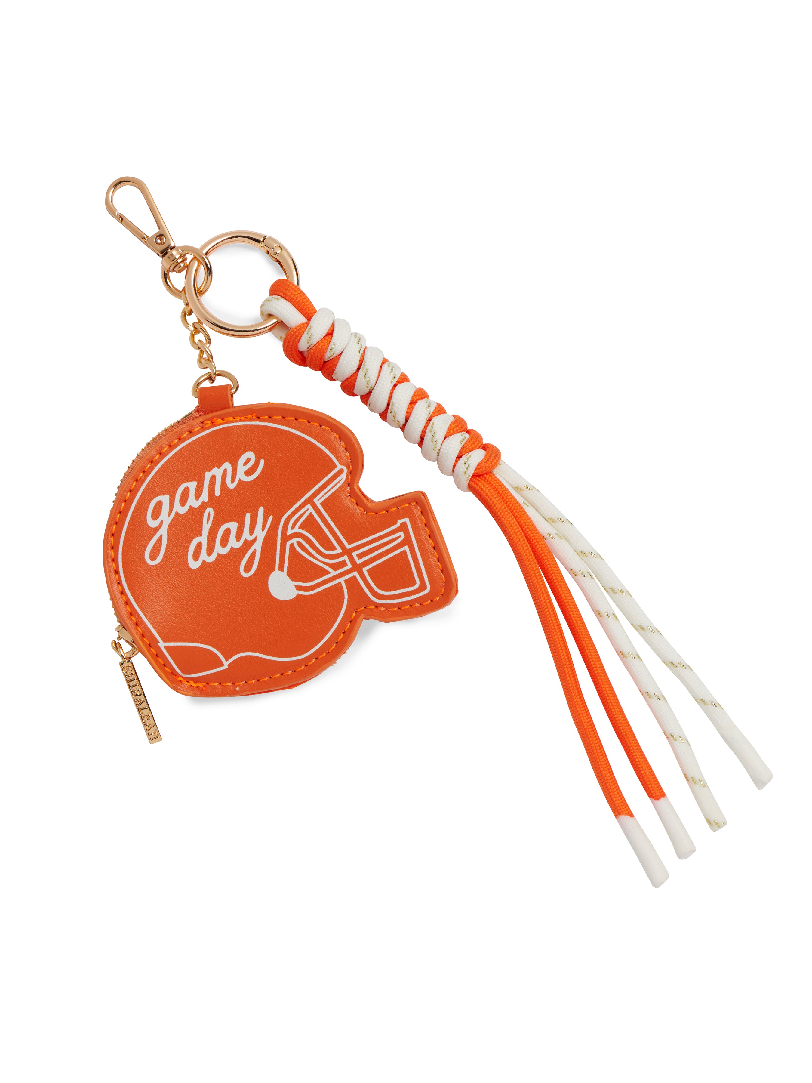 Shiraleah Helmet Bag Charm/Key Ring Orange