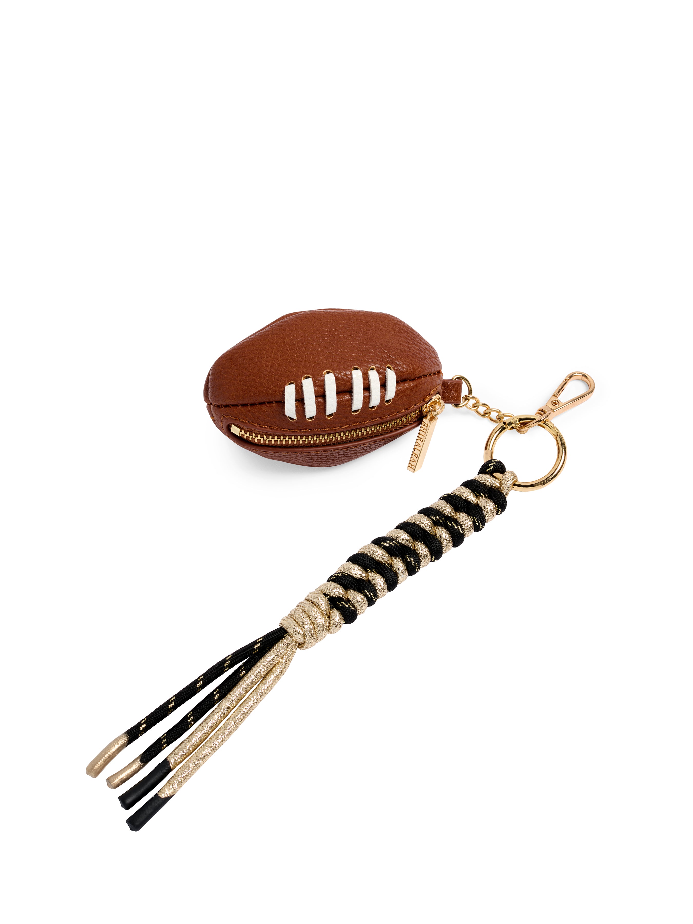 Shiraleah Football Bag Charm/Key Ring Black