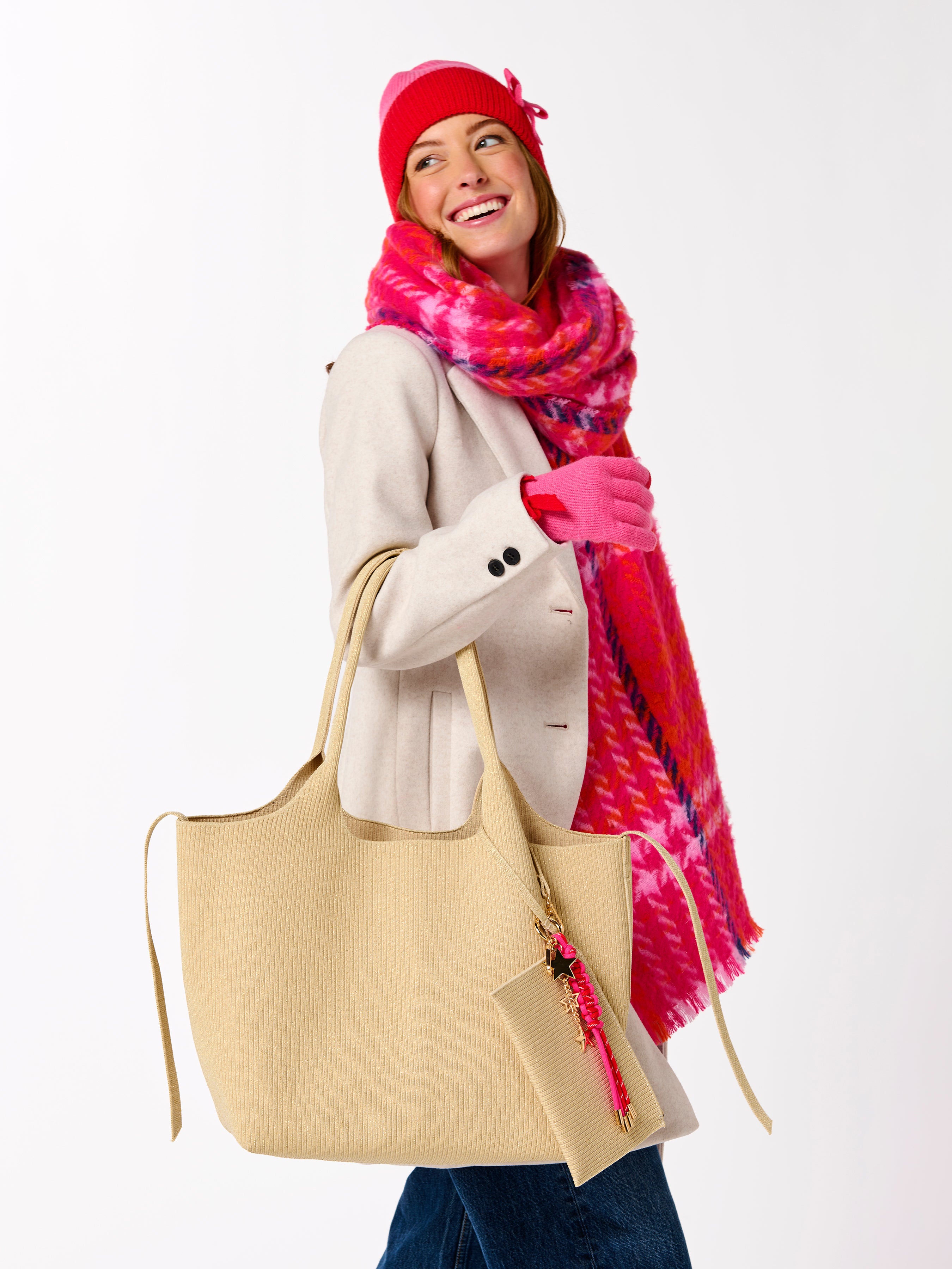 Shiraleah Starlet Bag Charm/Key Ring PINK