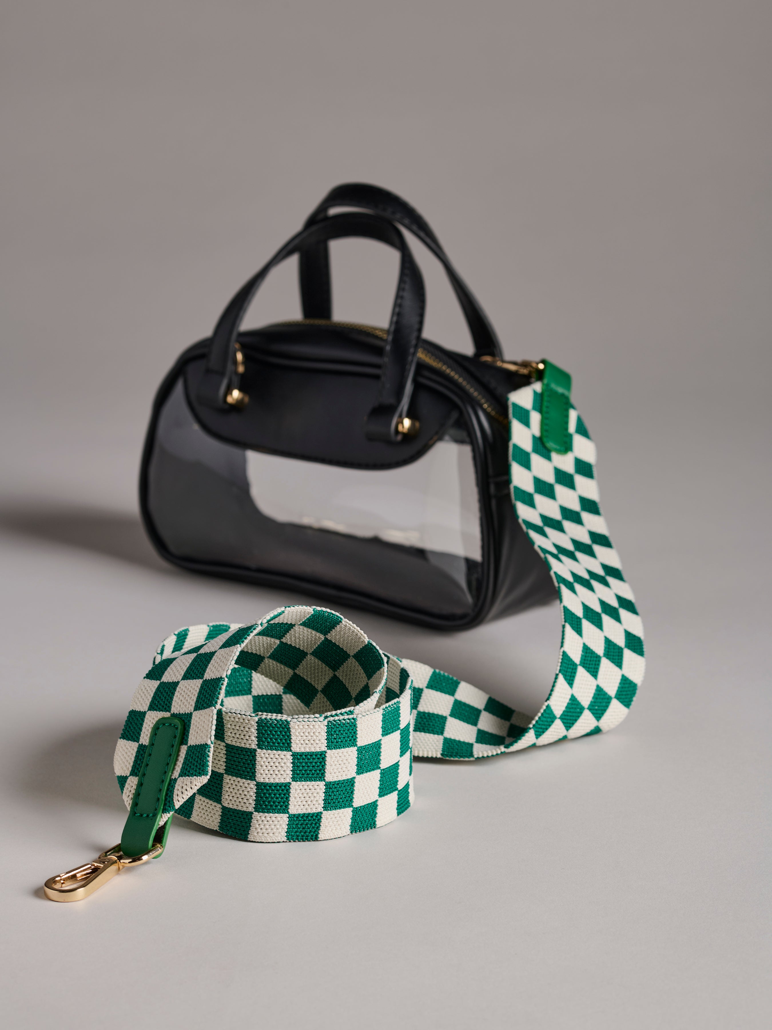 Shiraleah Checkered Game Day Strap Green