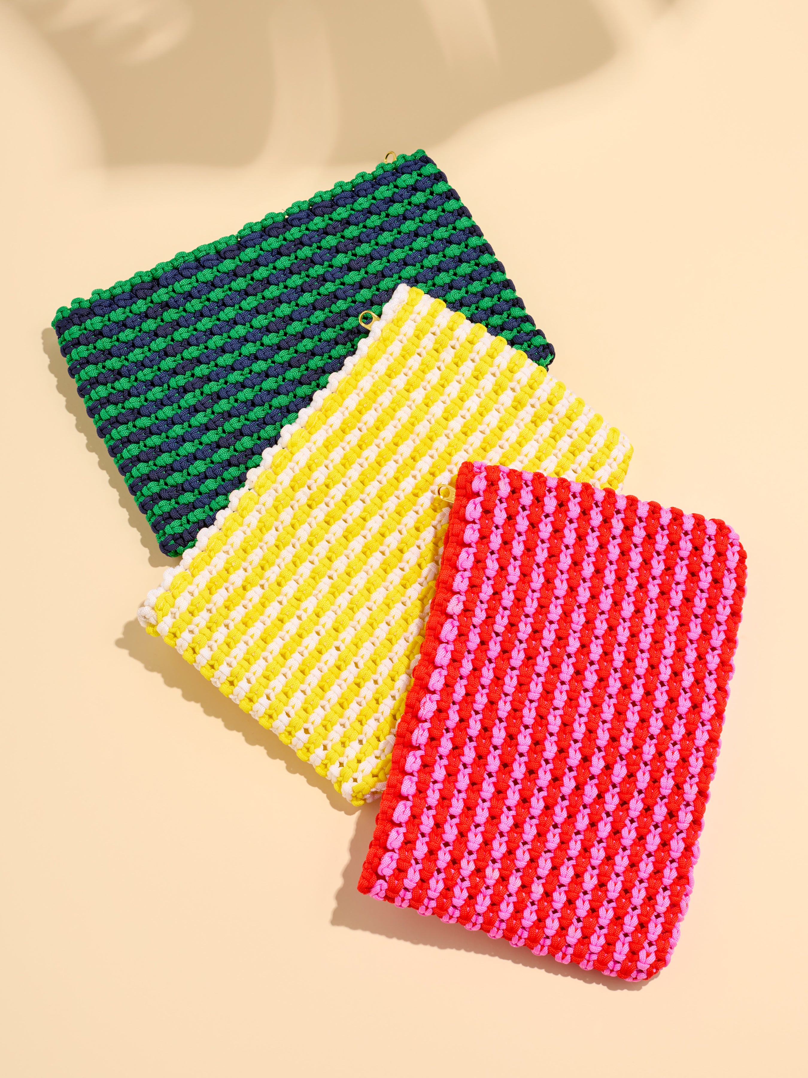 Shiraleah Braziliana Zip Pouch BUTTER