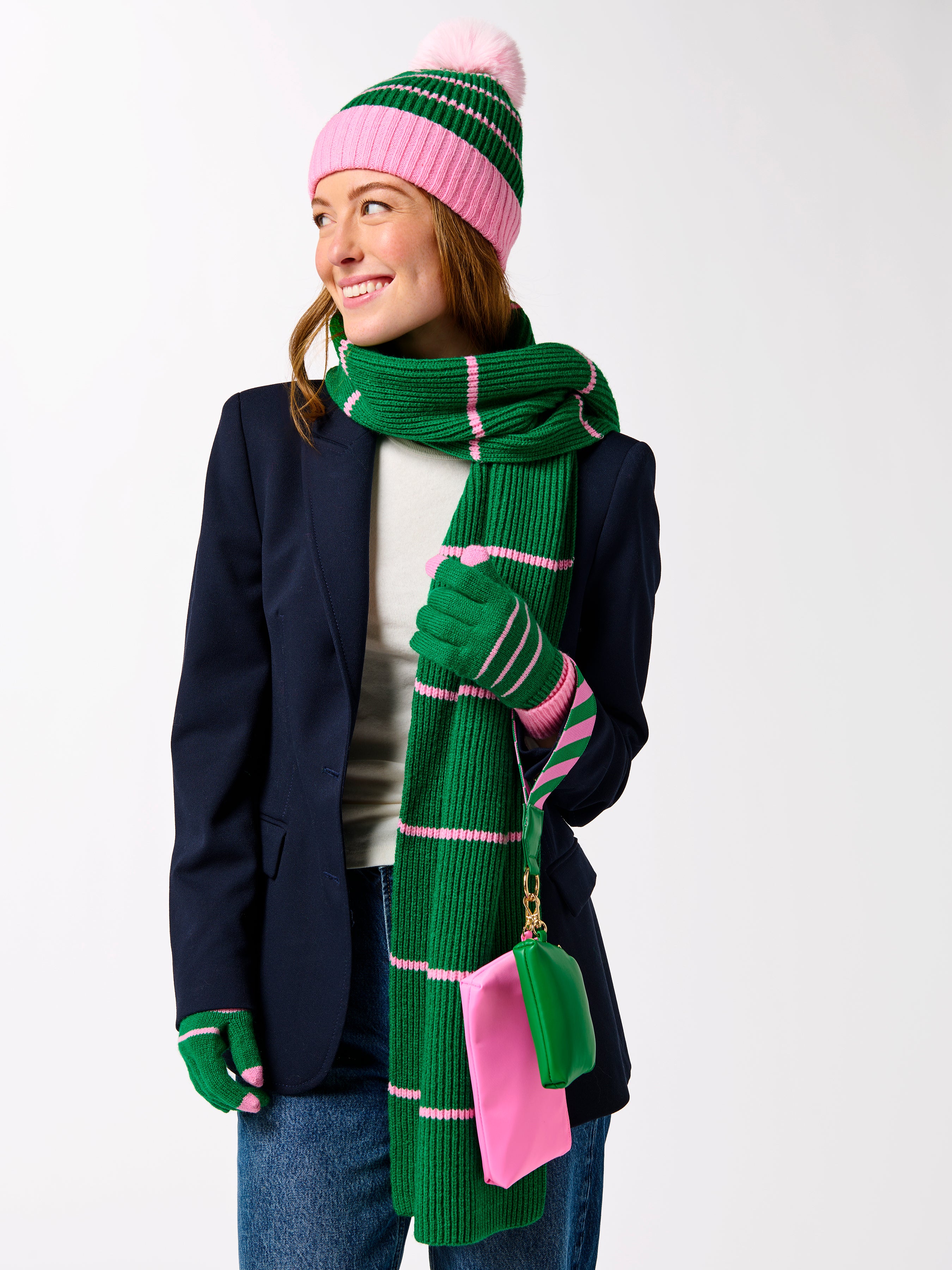 Shiraleah Allison Touchscreen Gloves GREEN