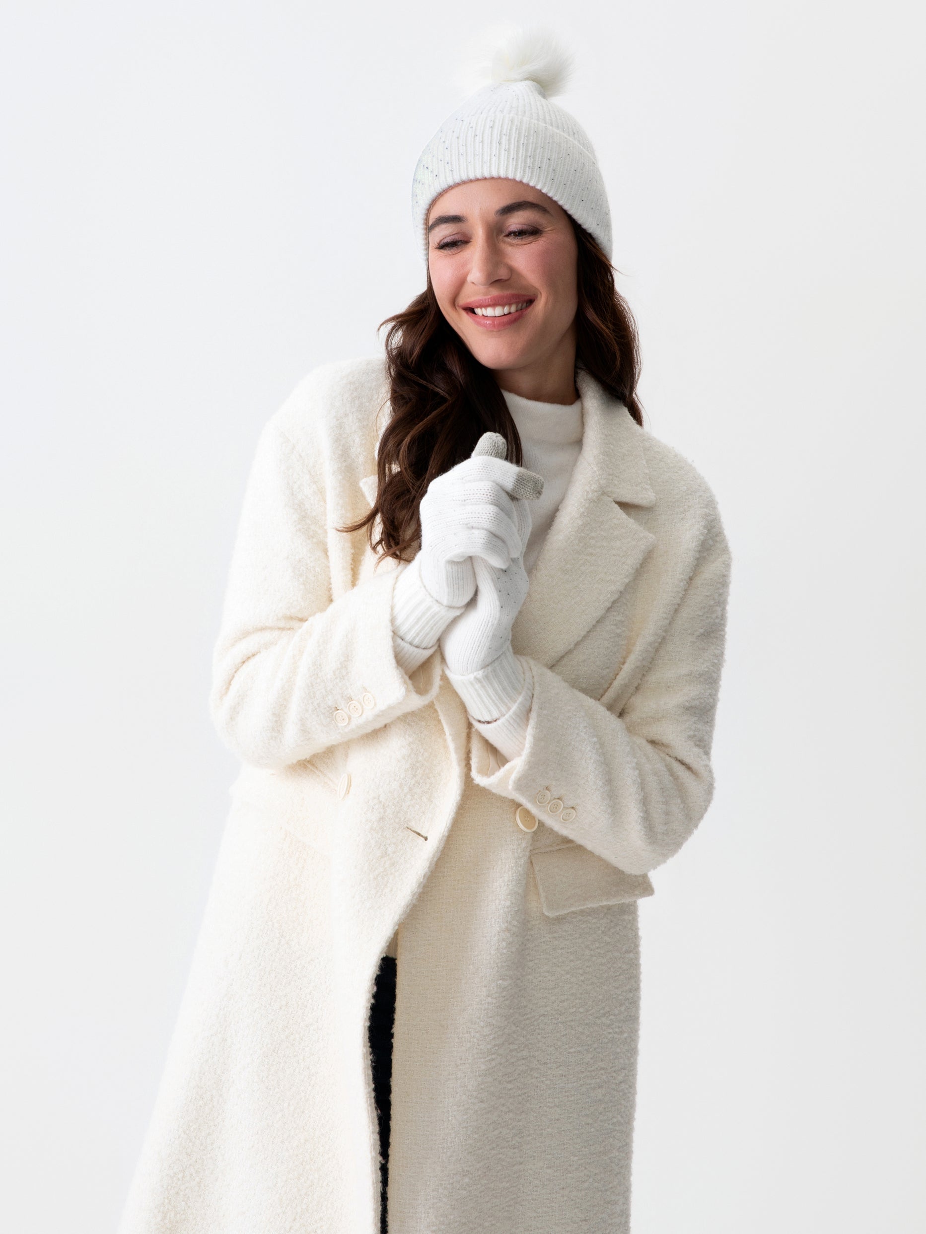 Shiraleah Natalia Touchscreen Gloves IVORY