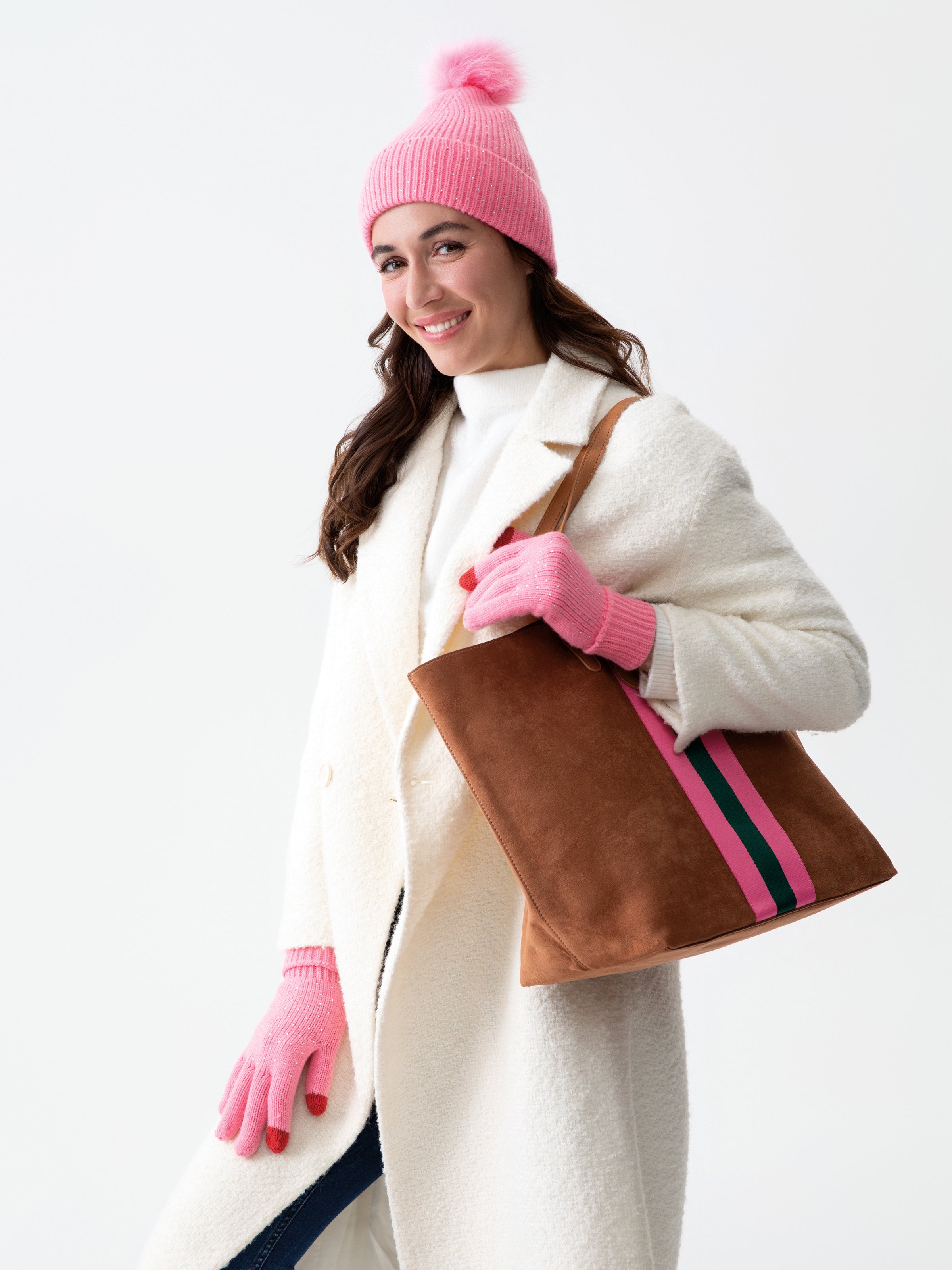 Shiraleah Natalia Touchscreen Gloves PINK