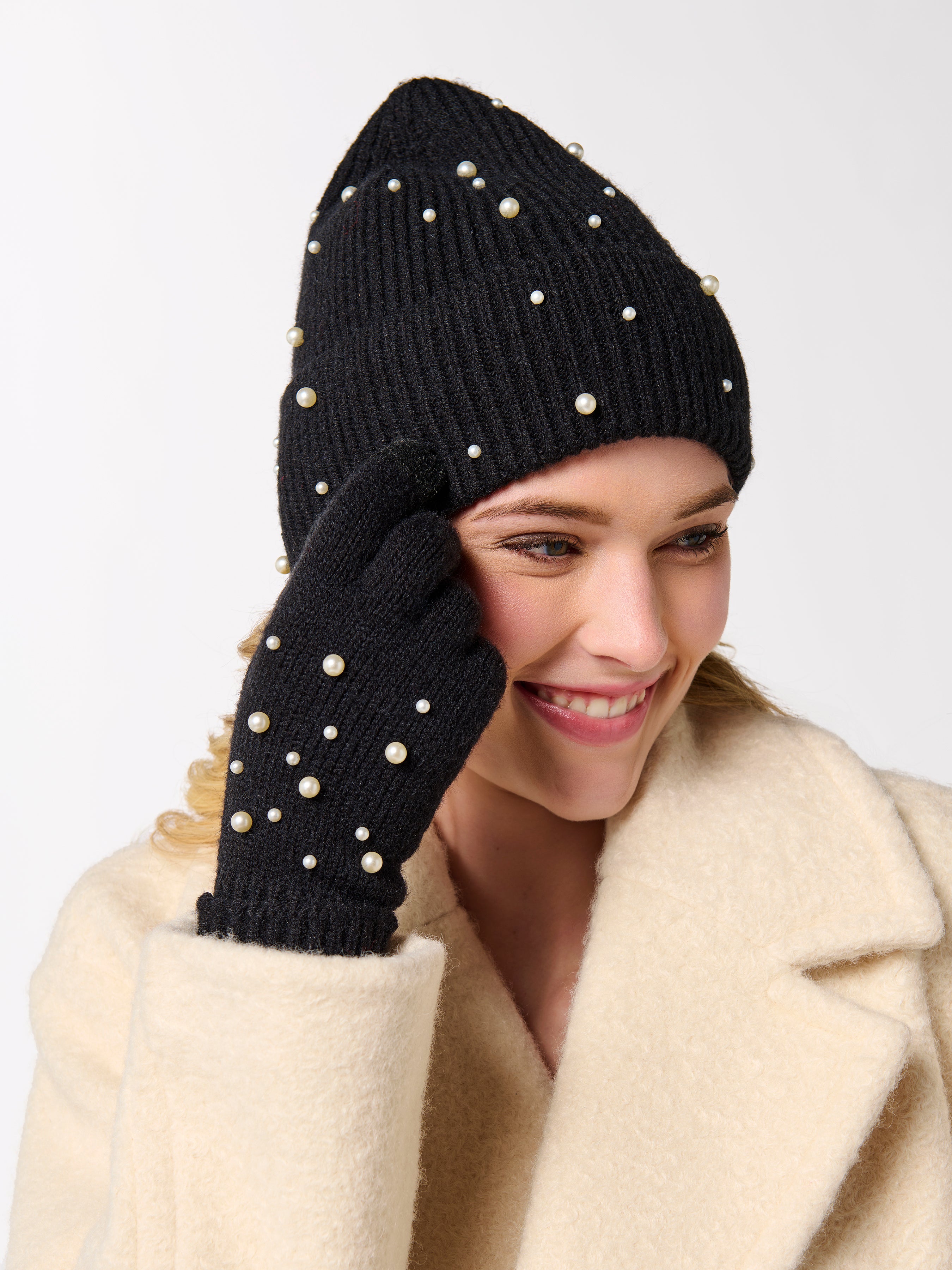 Shiraleah Perla Touchscreen Gloves BLACK