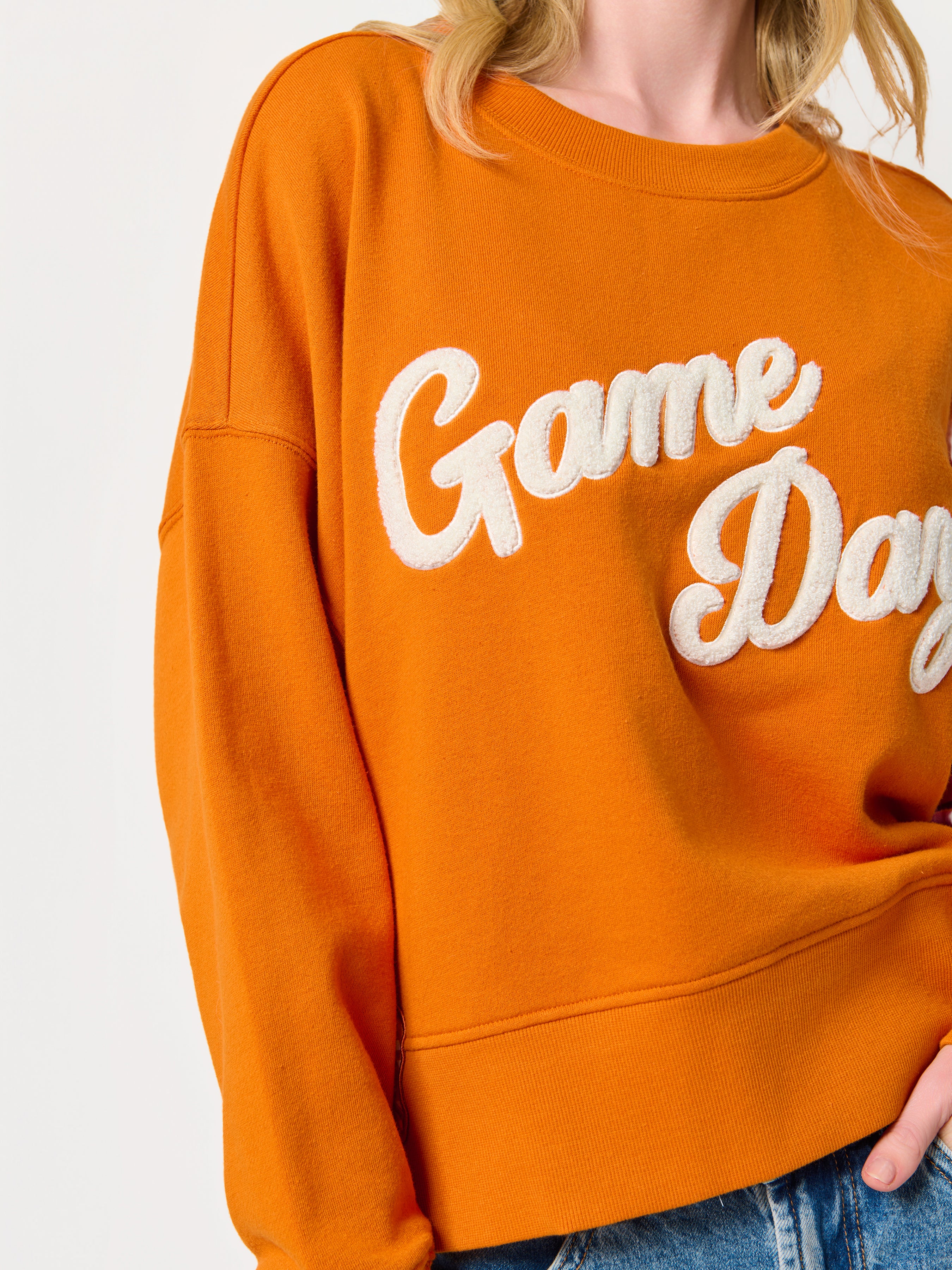 Shiraleah "Game Day" Relaxed Sweatshirt BURNT ORANGE / EXTRA SMALL