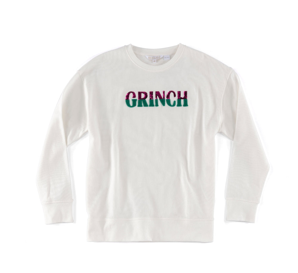 Shiraleah "Grinch" Classic Sweatshirt, Ivory