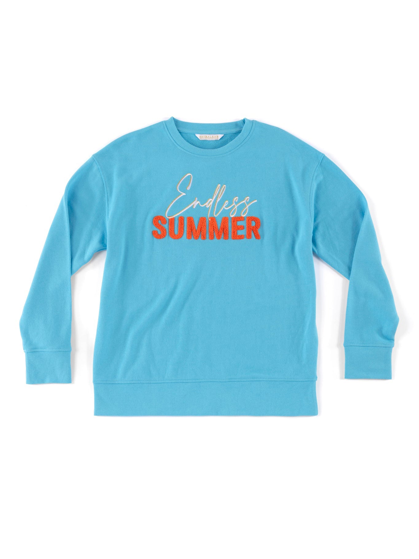 Shiraleah "Endless Summer" Sweatshirt, Aqua
