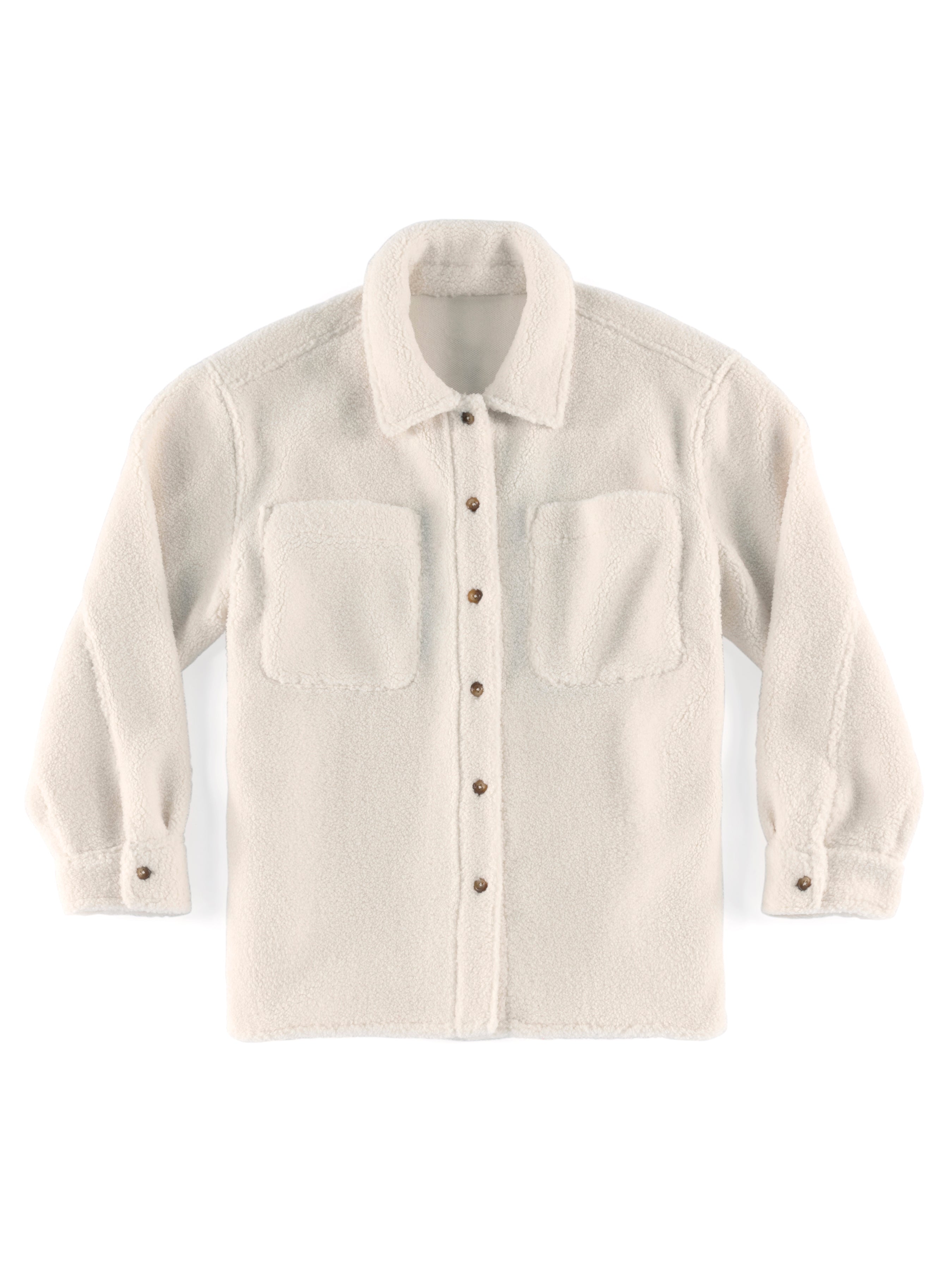 Shiraleah "Get Loud" Sherpa Shacket IVORY
