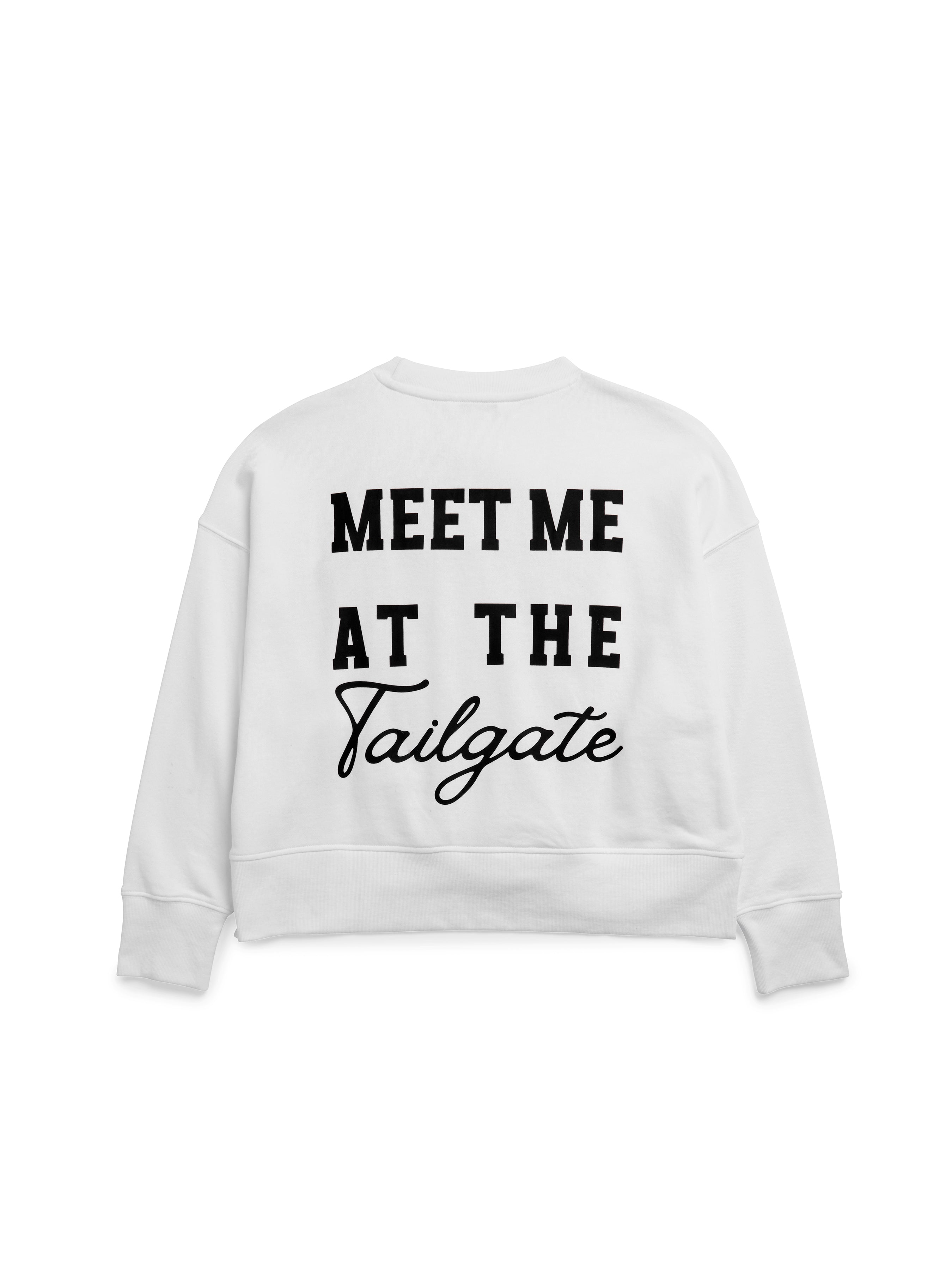 Shiraleah "Tailgate" Relaxed Sweatshirt WHITE