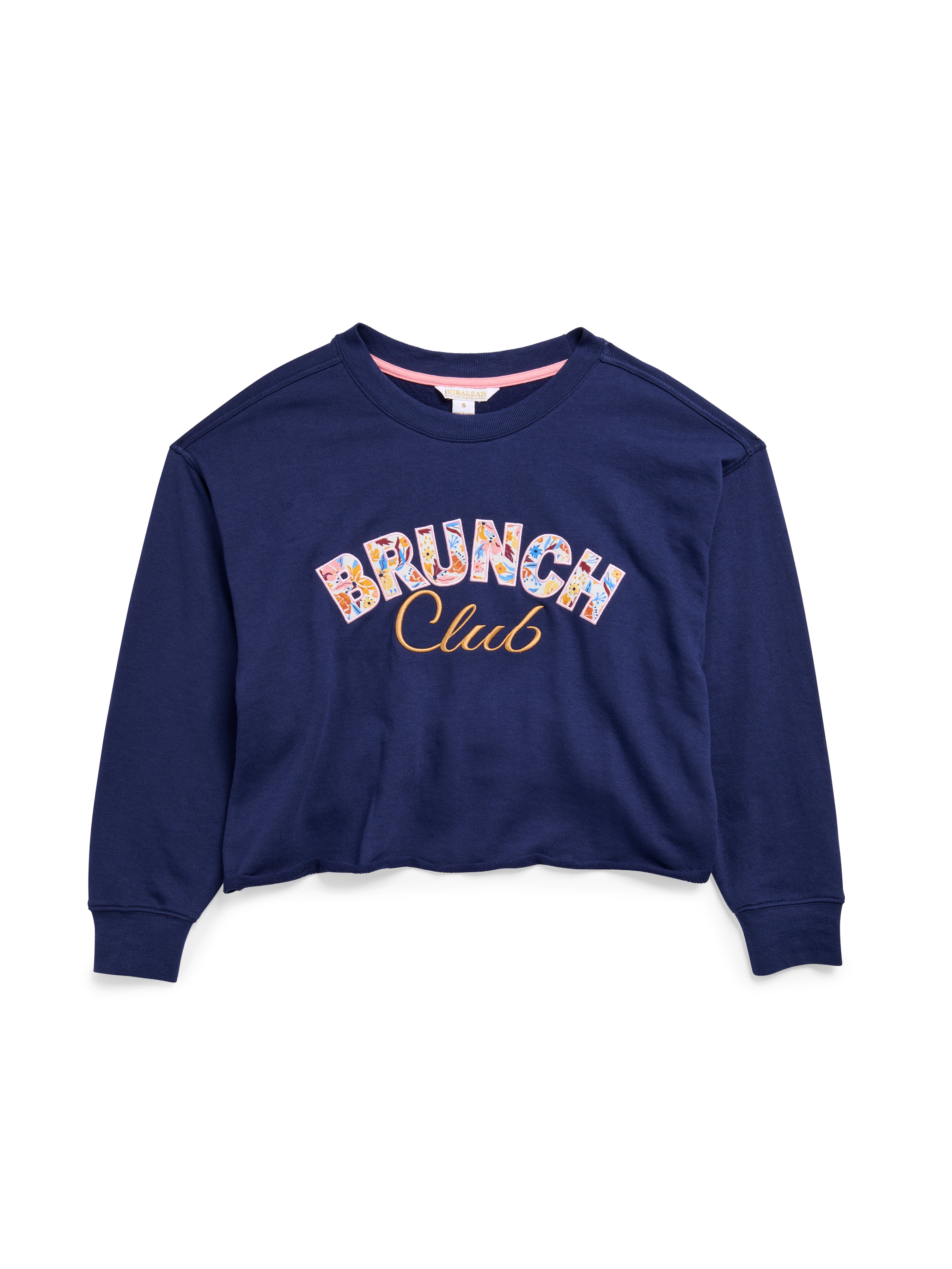 Shiraleah "Brunch Club" Lounge Sweatshirt, Navy
