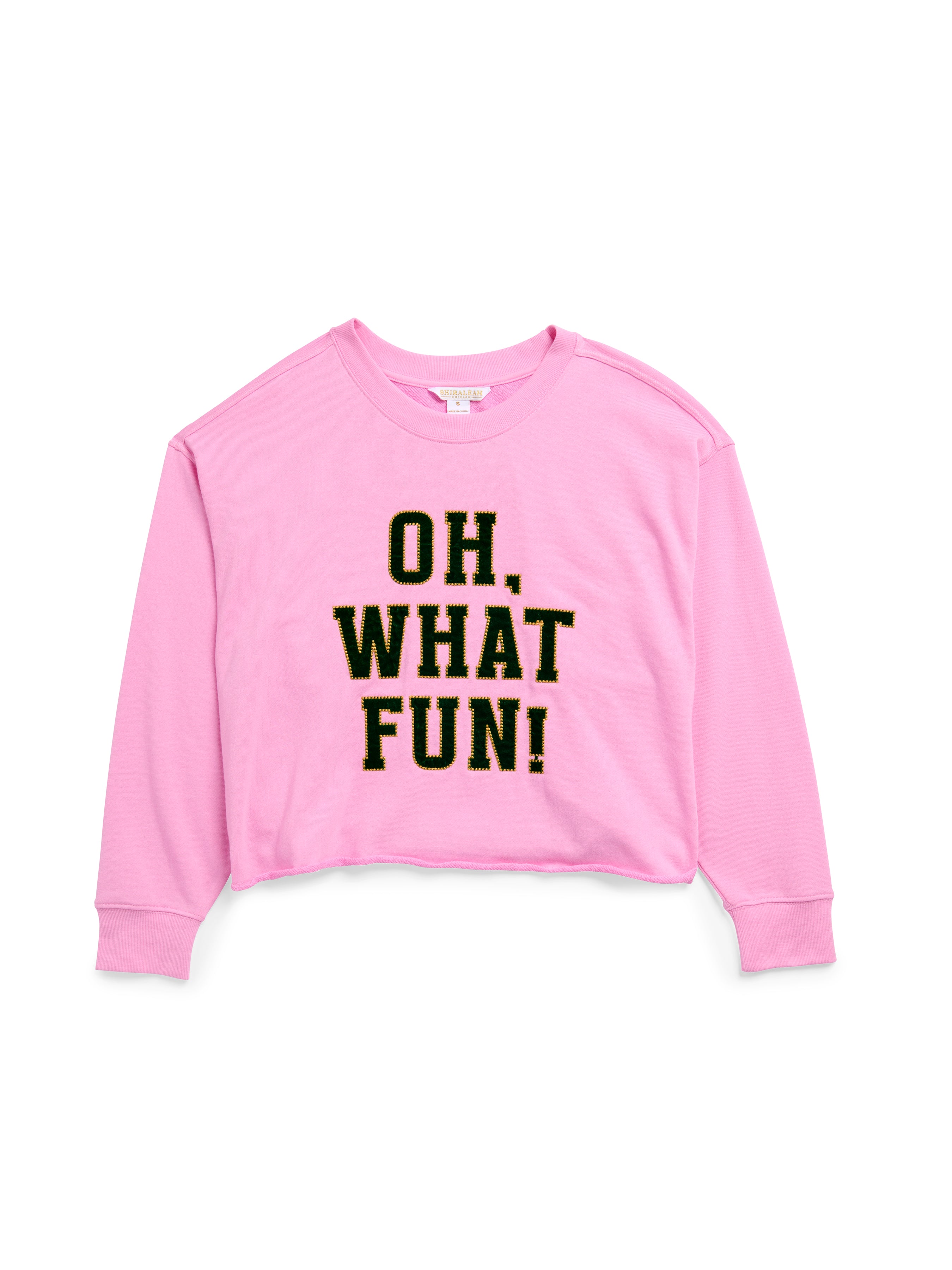 Shiraleah "Oh What Fun" Lounge Sweatshirt, Candy Pink