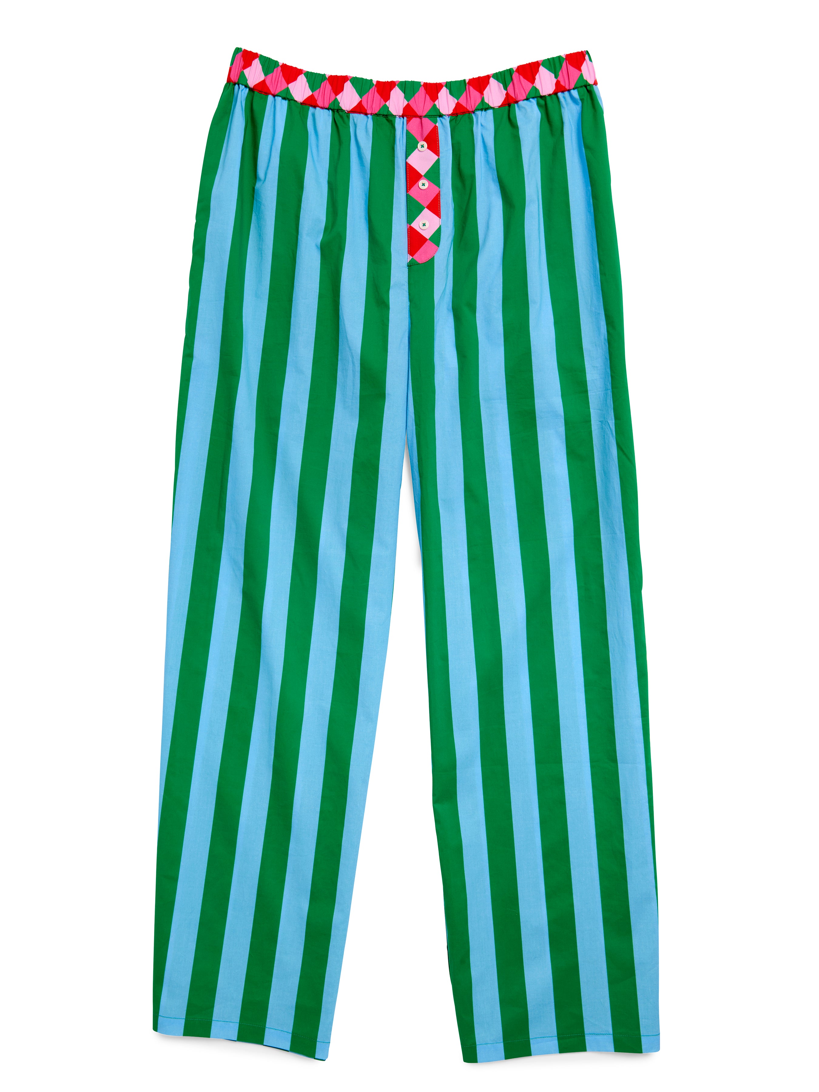 Shiraleah Festive Stripe Boxer Pant GREEN
