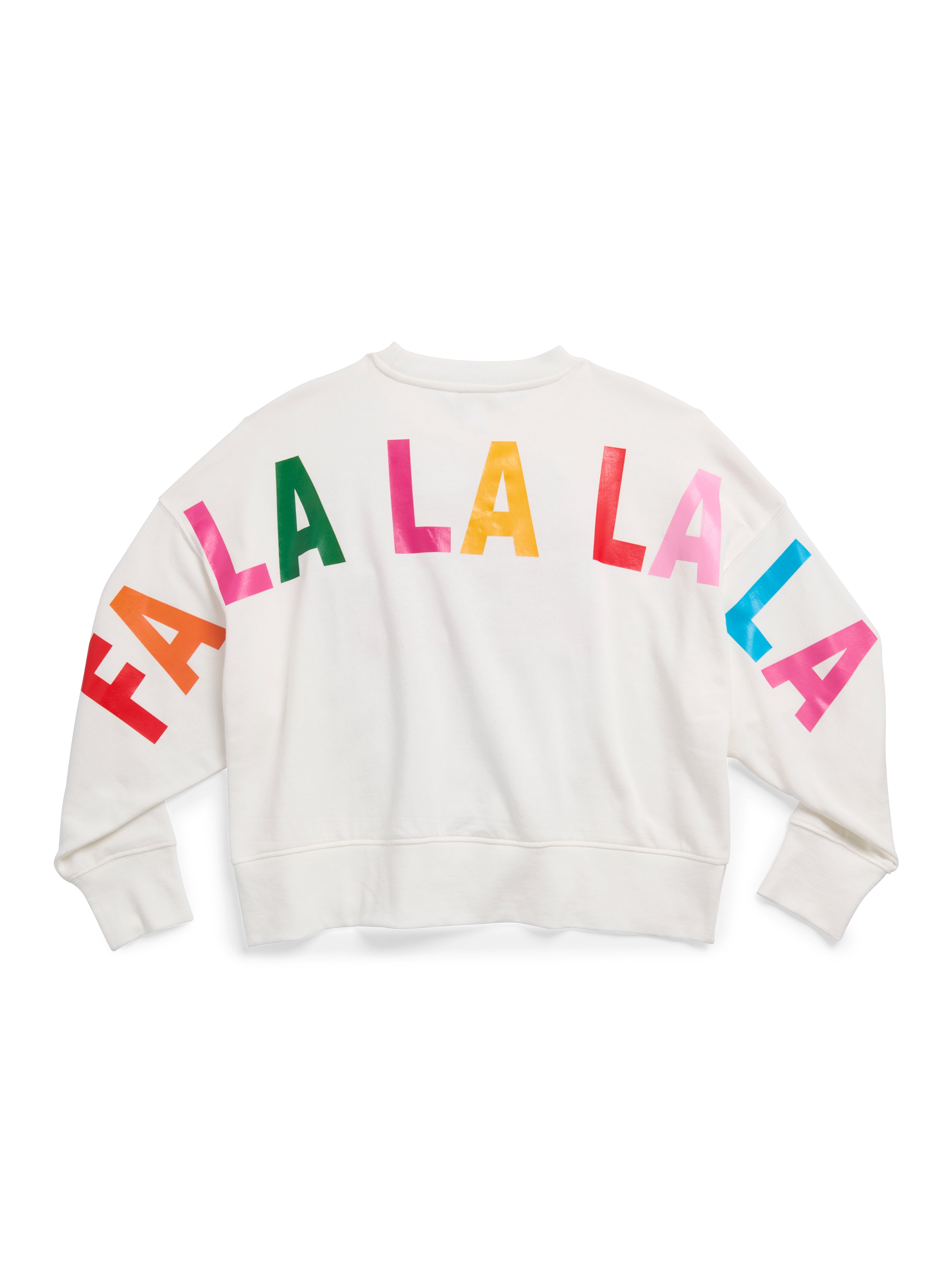 Shiraleah "'Tis The Season/Fa La La" Relaxed Sweatshirt, Ivory