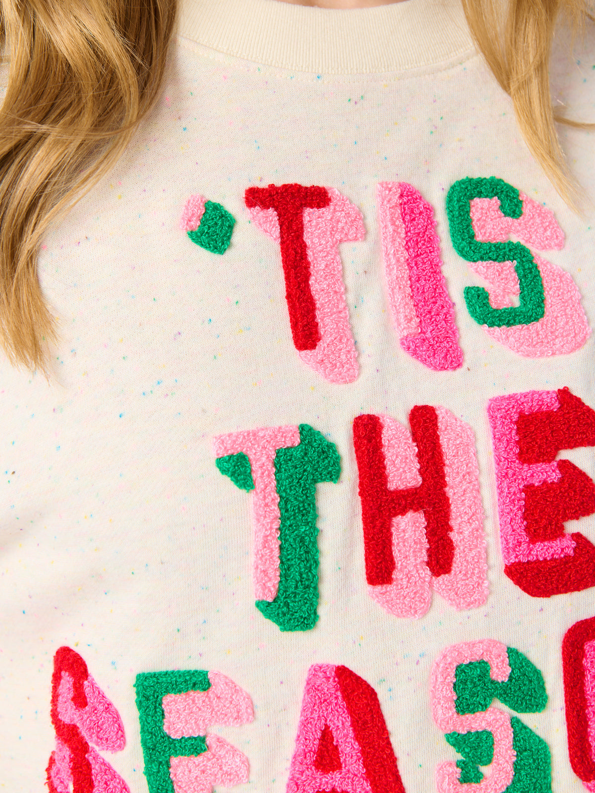 Shiraleah "Tis The Season" Relaxed Sweatshirt CREAM / EXTRA SMALL