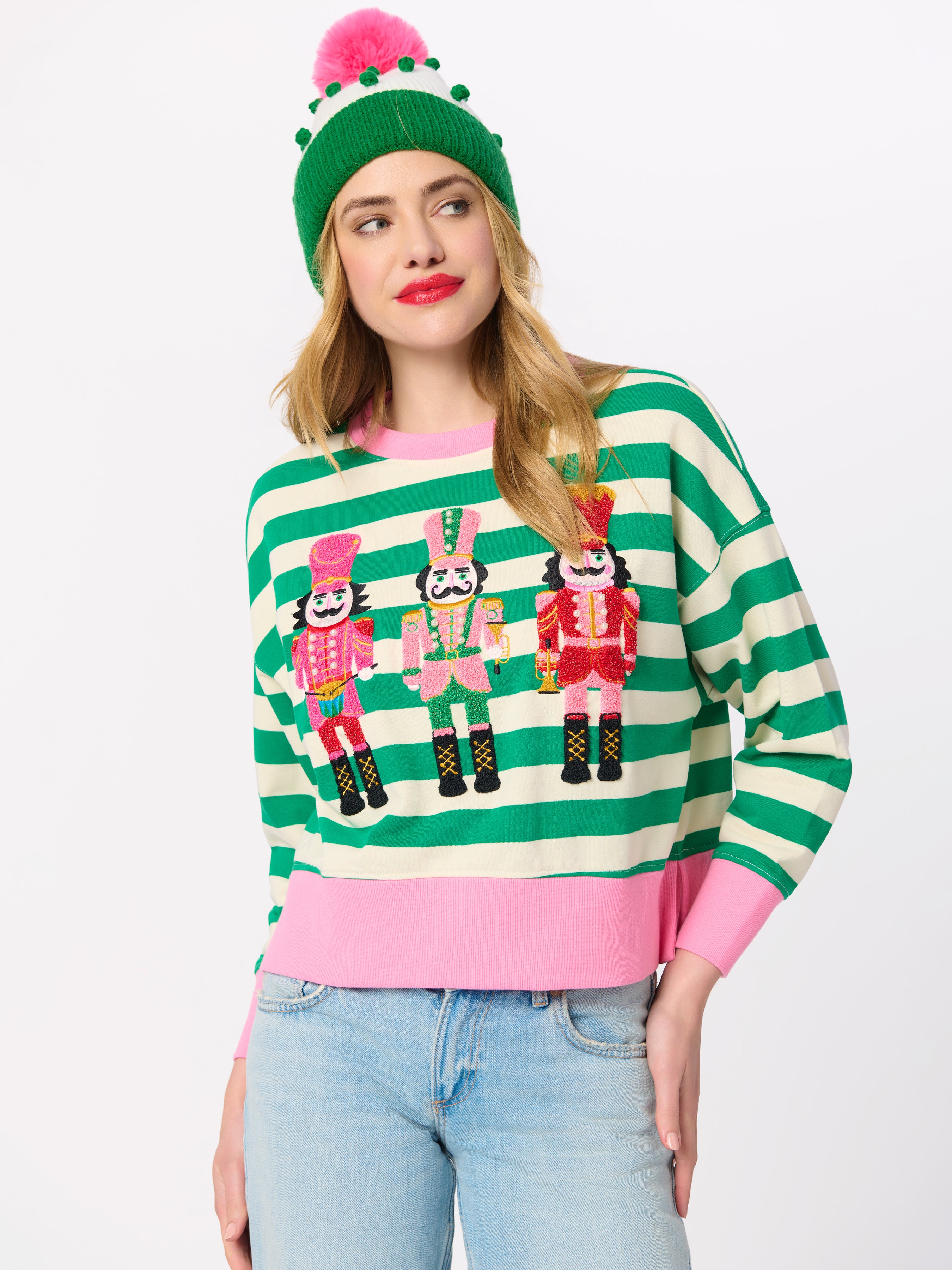 Shiraleah Nutcrackers Relaxed Sweatshirt MULTI / EXTRA SMALL
