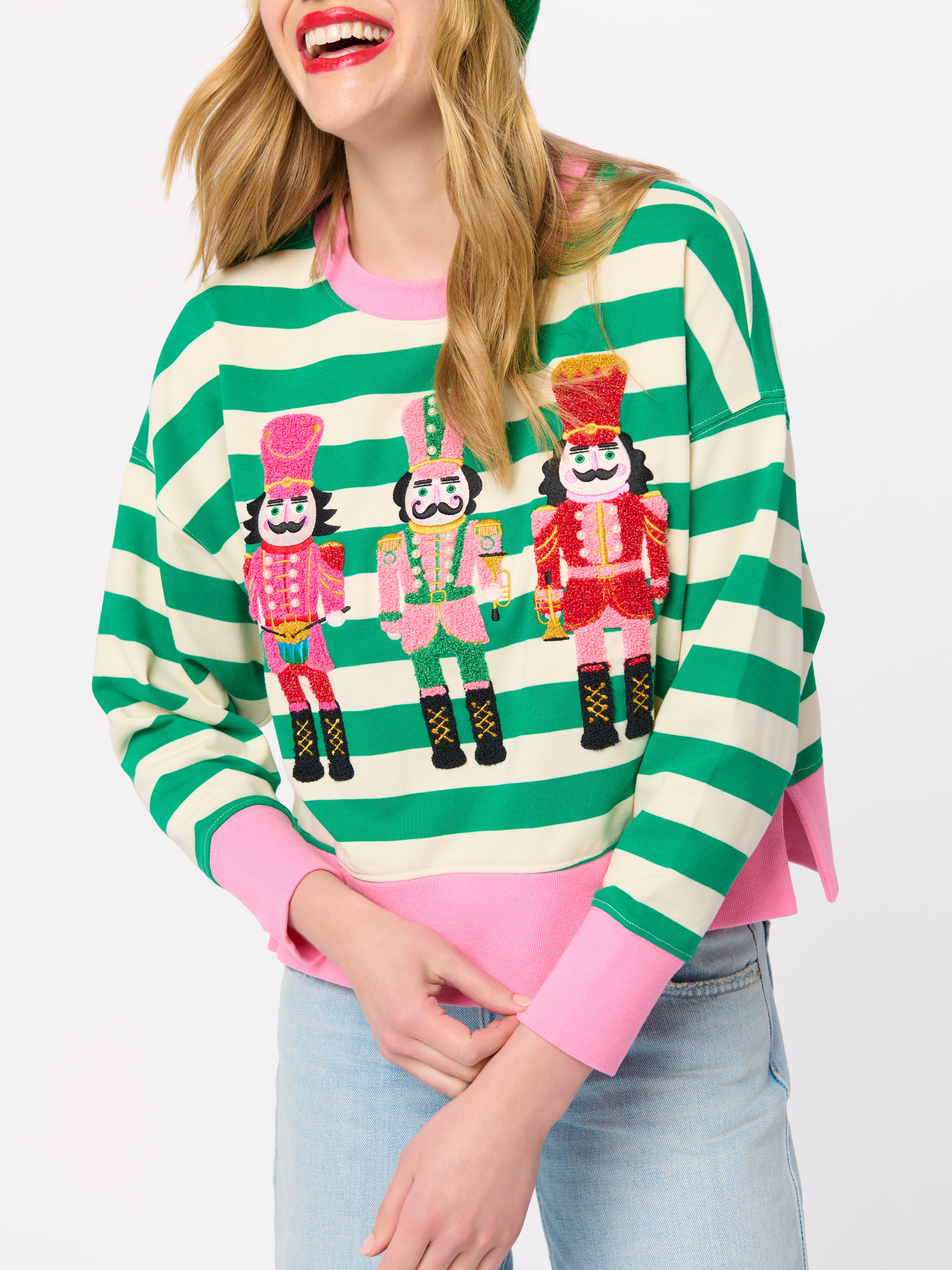 Shiraleah Nutcrackers Relaxed Sweatshirt MULTI / EXTRA SMALL