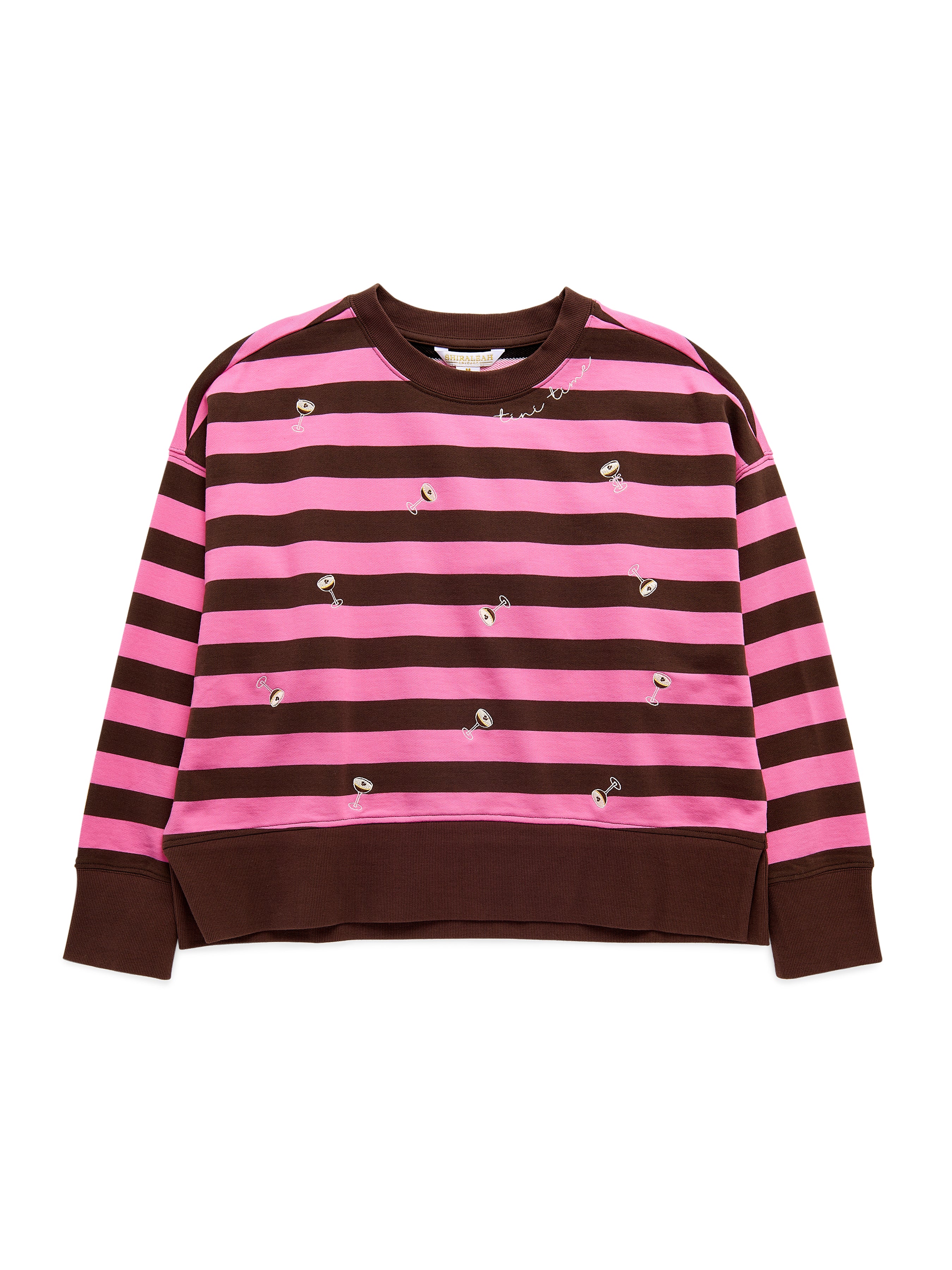 Shiraleah Espresso Martini Relaxed Sweatshirt BROWN / EXTRA SMALL
