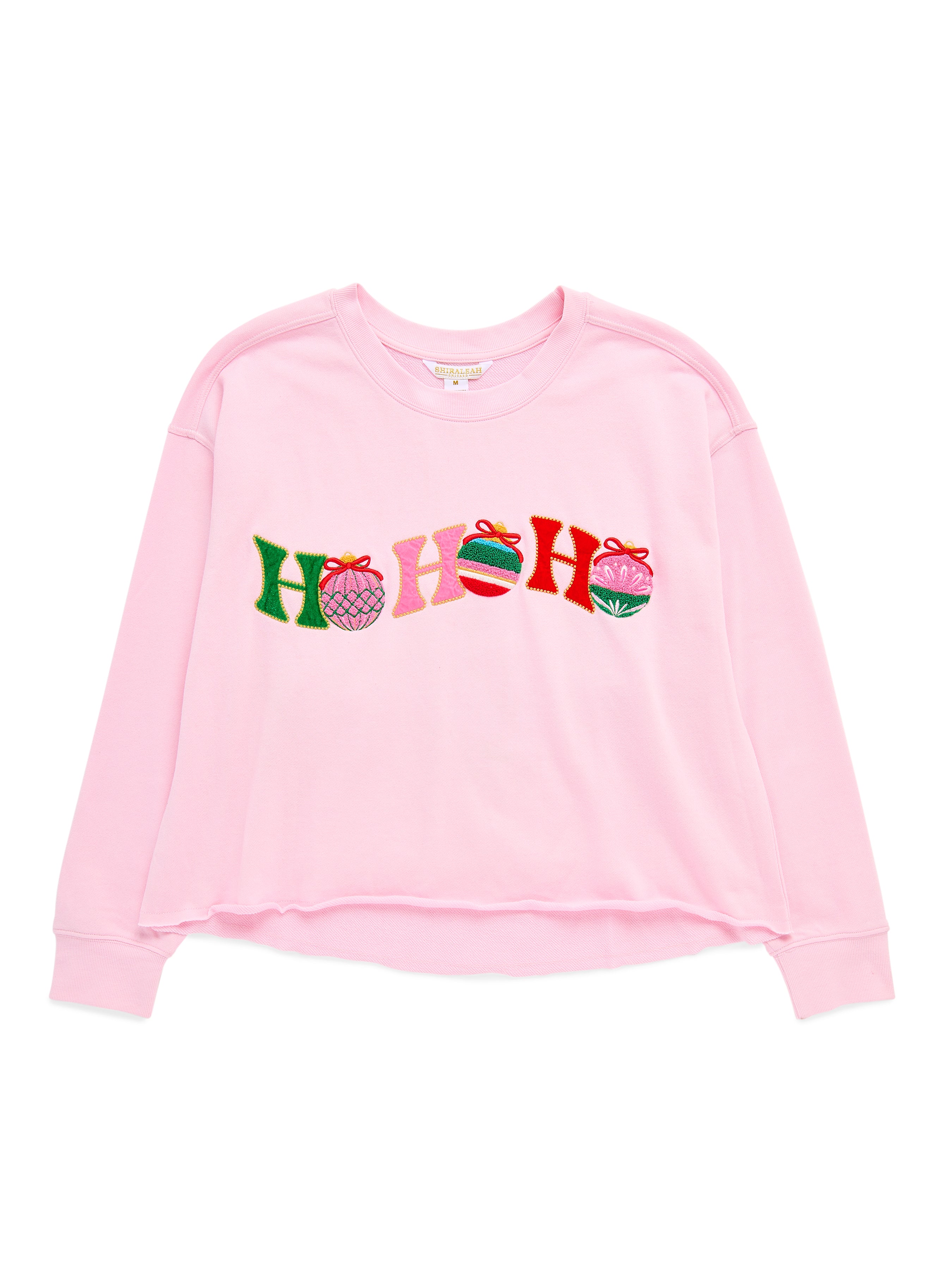 Shiraleah "Ho Ho Ho" Lounge Sweatshirt BLUSH / EXTRA SMALL