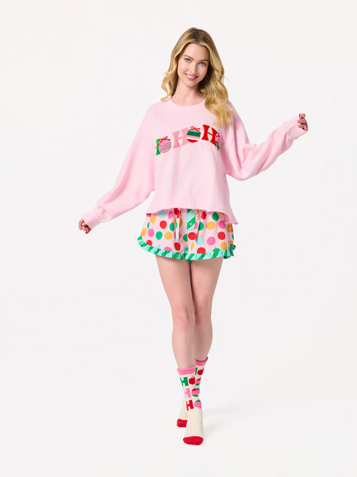 Shiraleah Ornament Boxer Short BLUSH / EXTRA SMALL